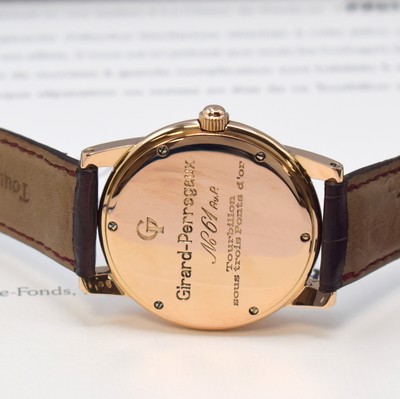 26909525f - GIRARD PERREGAUX hochfeines und extrem seltenes 3-Brücken Tourbillon Nr. 61 in RG ...