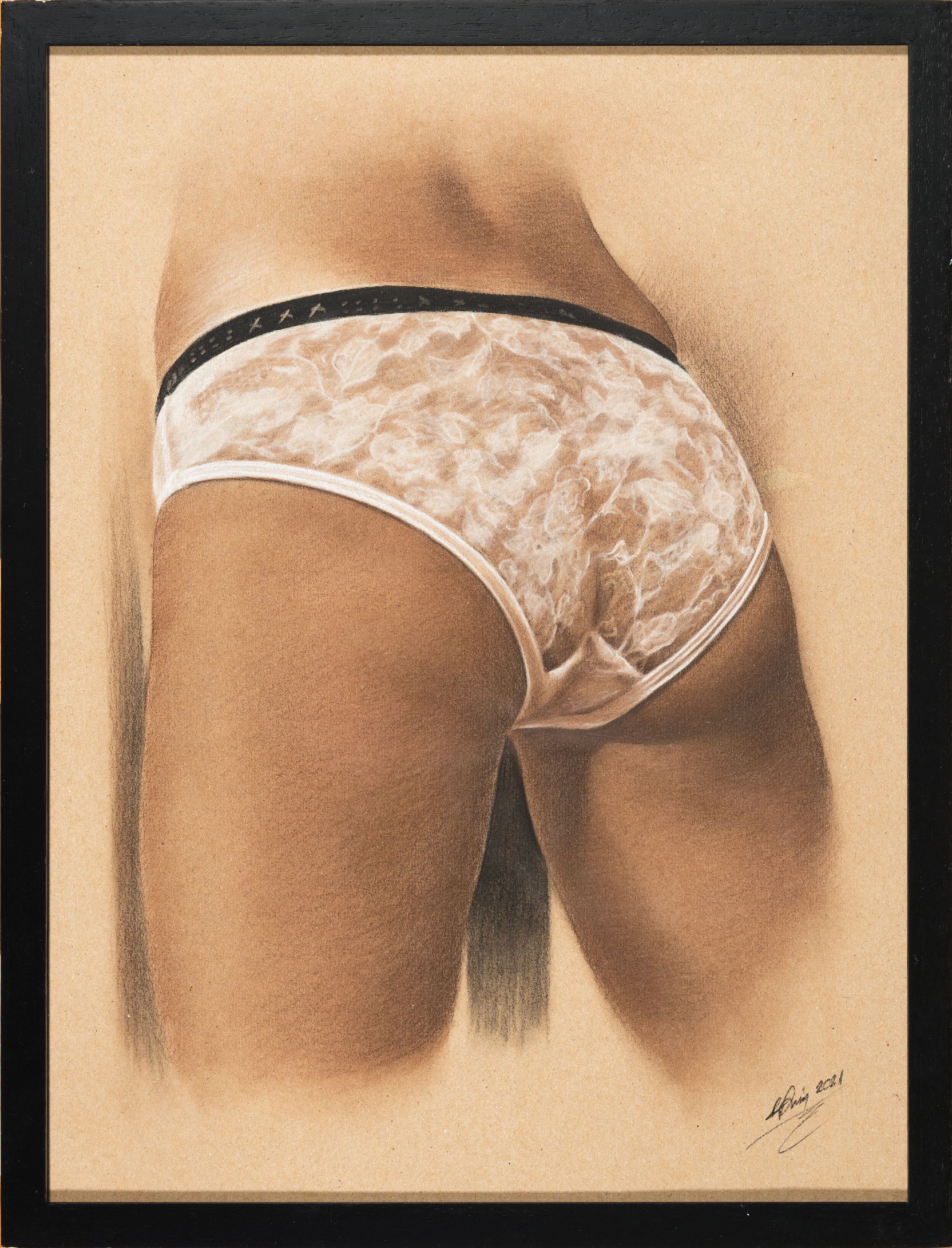 Detail k: Deniz Prenzel, geb. 1971, Konvolut aus 4 Werken, Akt-Pastell, je handsign., dat. , je unter Glas, je ca. 43x44 cm