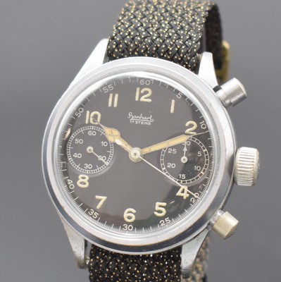 26910450a - HANHART militärische Herrenarmbanduhr mit Schaltradchronograph, Deutschland um ...