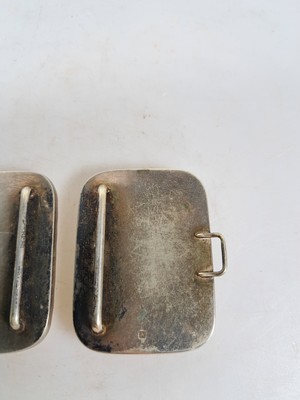 26910464d - Gürtelschließe, Japan, 1920er Jahre, Satsuma, Silbermontur, Porzellaneinlagen ...