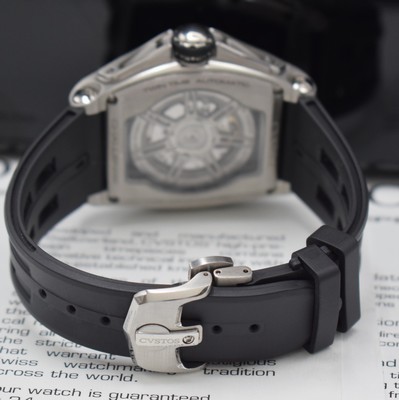 26910573b - CVSTOS Challenge Racing Twin Time Herrenarmbanduhr, Automatik, Stahlgeh. beids. vergl., ...