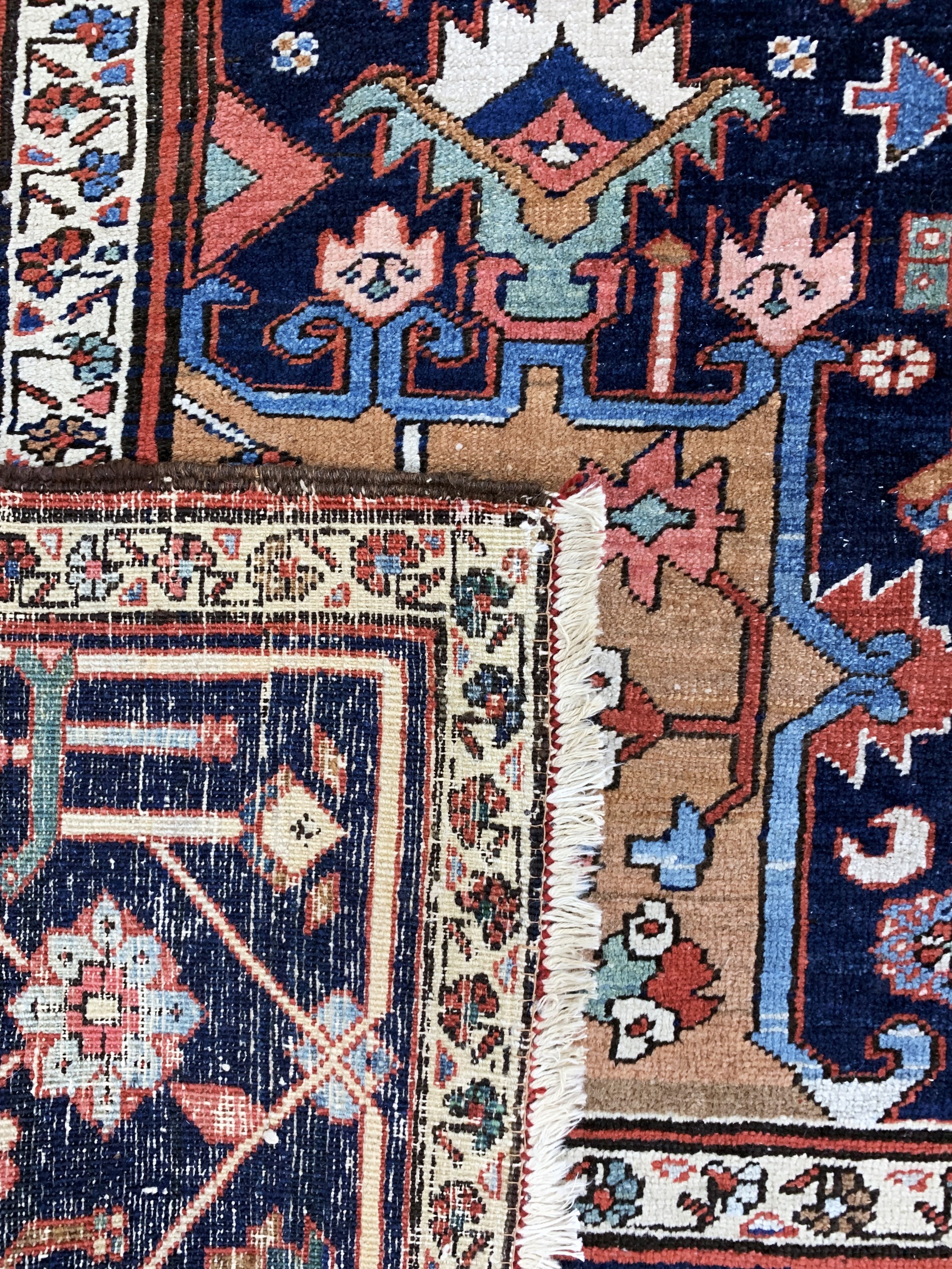 Detail k: Heriz"Palastteppich"antik, Persien, um 1900, Wolle auf Baumwolle, ca. 610 x 405 cm, EHZ: 2-3, (kleine alte restaurierungen).