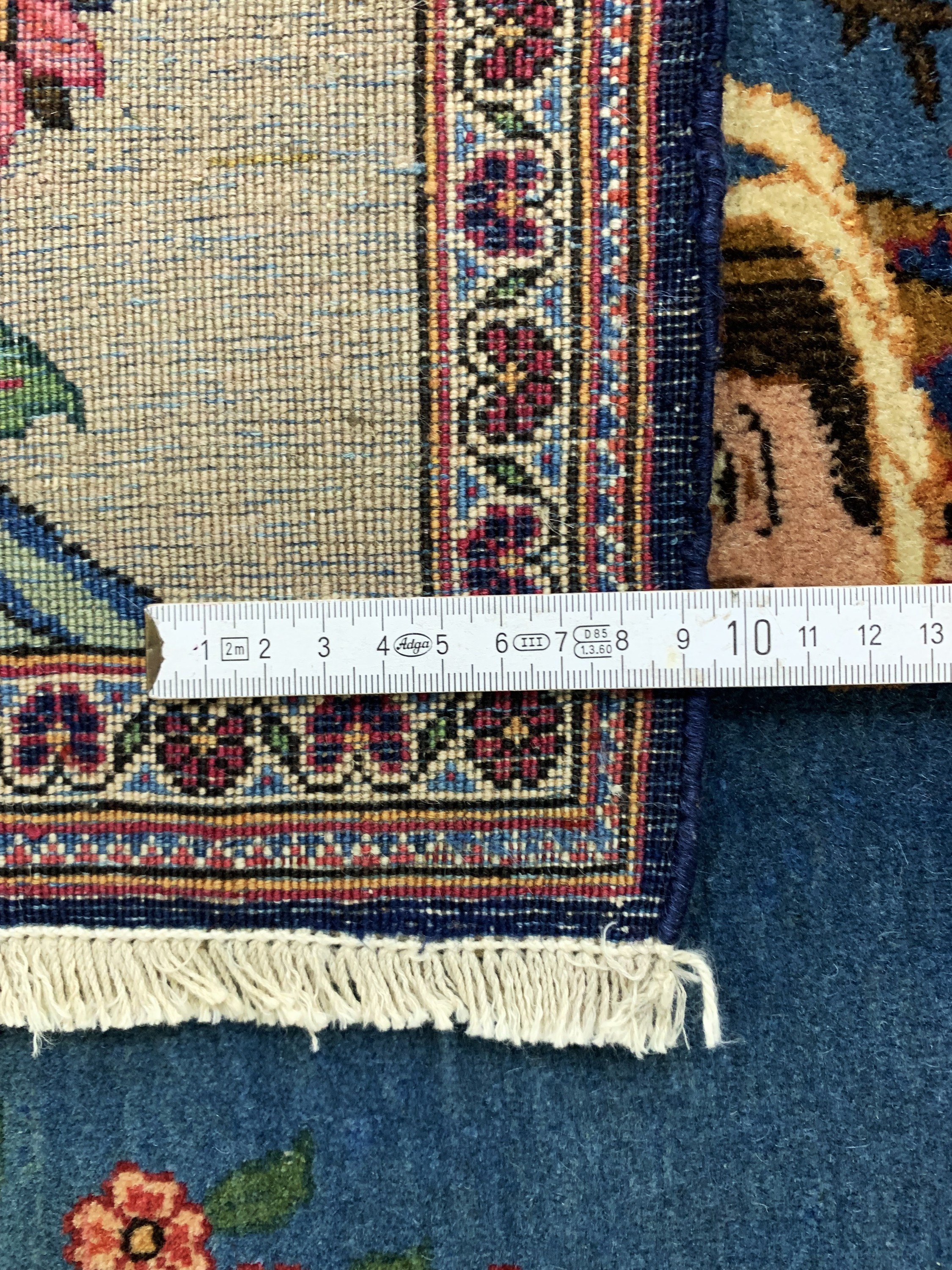 Detail d: Keschan Kork wohl"Dabir", Persien, Anfang 20.Jhd, Korkwolle auf Baumwolle, ca. 86 x 112 cm, gereinigt, EHZ: 2