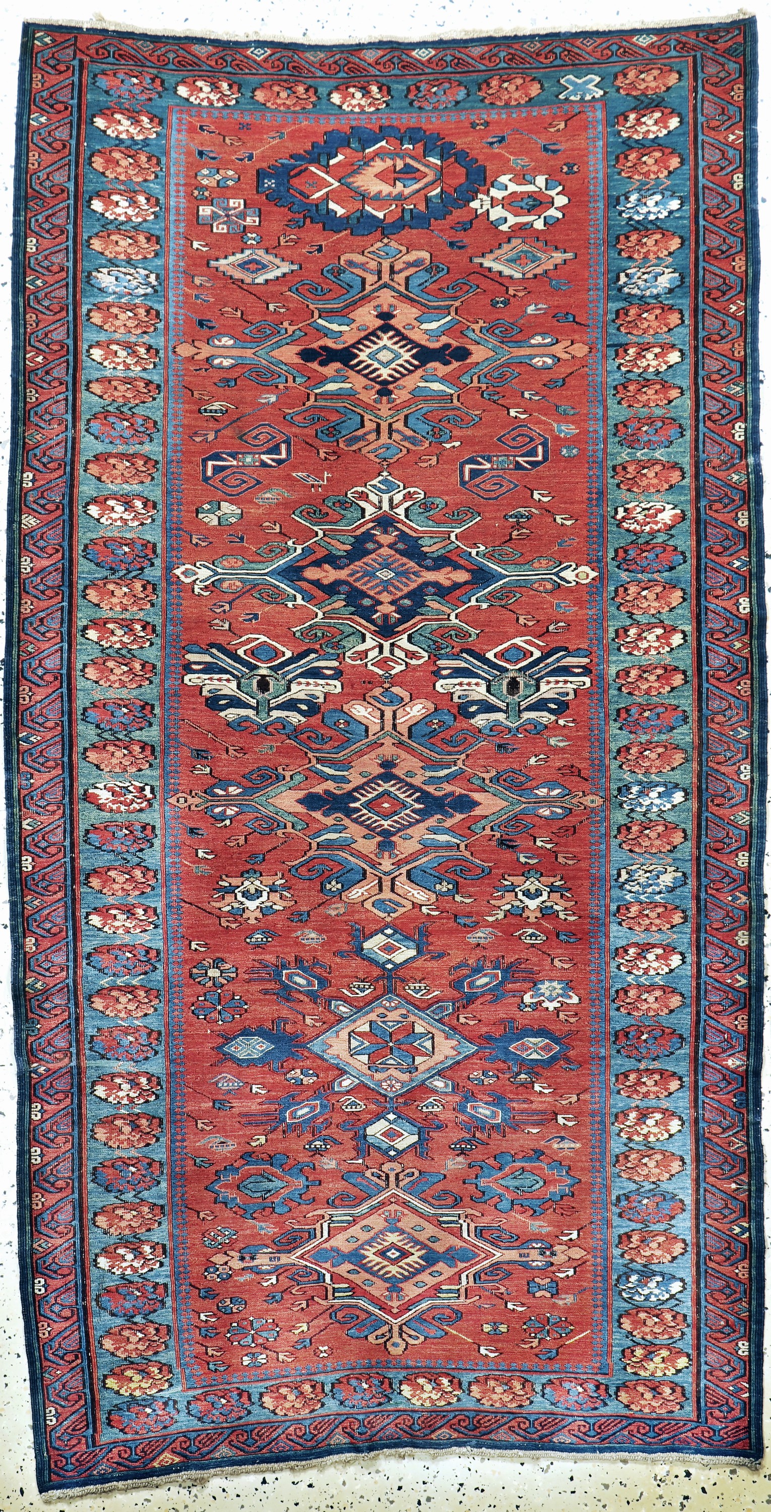 Antike"Sumakh", Kaukasus, um 1900, Wolle auf Wolle, ca. 185 x 100 cm, EHZ: 2