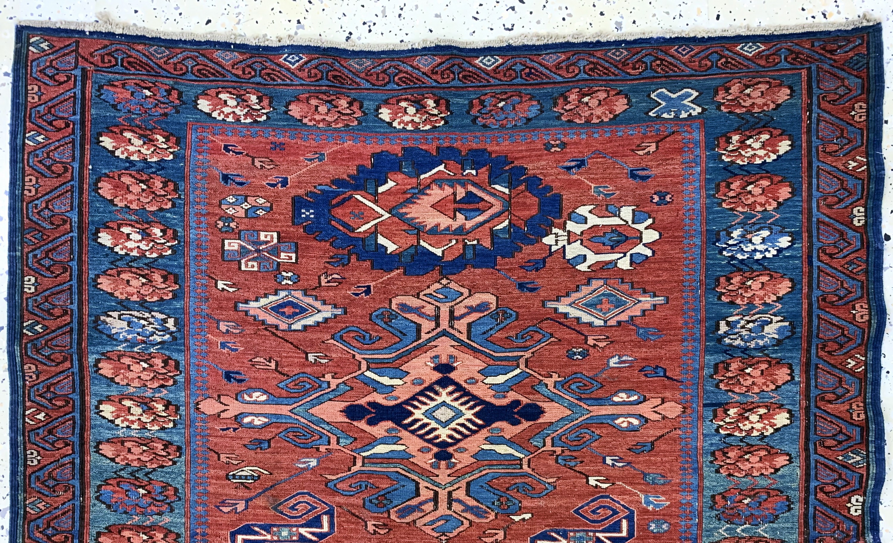 Detail a: Antike"Sumakh", Kaukasus, um 1900, Wolle auf Wolle, ca. 185 x 100 cm, EHZ: 2