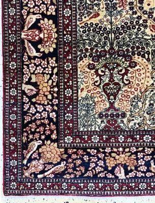 26911265b - Esfahan"Ahmad"fein antik, Persien, um 1900,Korkwolle auf Baumwolle, ca. 206 x ...