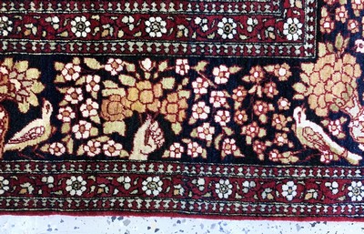 26911265f - Esfahan"Ahmad"fein antik, Persien, um 1900,Korkwolle auf Baumwolle, ca. 206 x ...
