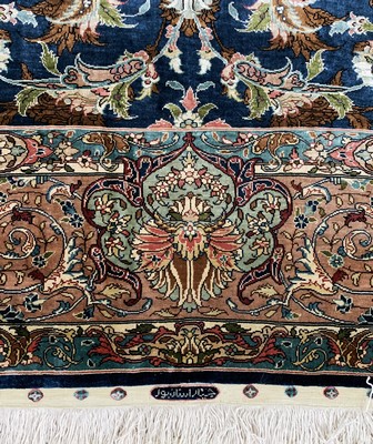 26911275f - Istanbul Seide Türkei, signiert"Chinar", Mitte 20.Jhd, reine Naturseide, ...