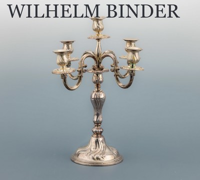 Image 26911287 - Kerzenständer, 800er Silber, deutsch, 1930er Jahre, schlichte Gestaltung, mit ...