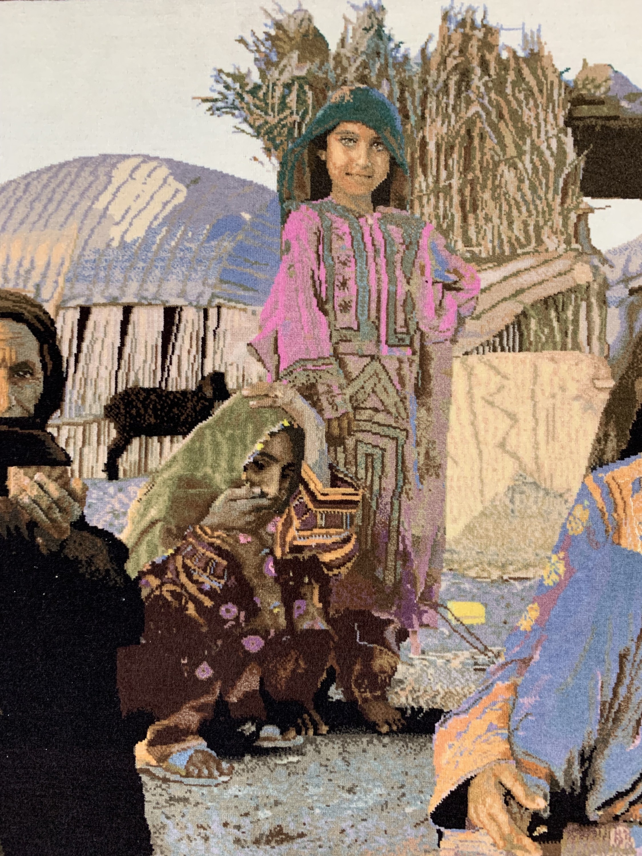 Detail b: Täbriz fein, Persien, Ende 20.Jhd., Korkwolle mit Seide, ca. 120 x 80 cm, EHZ: 1-2