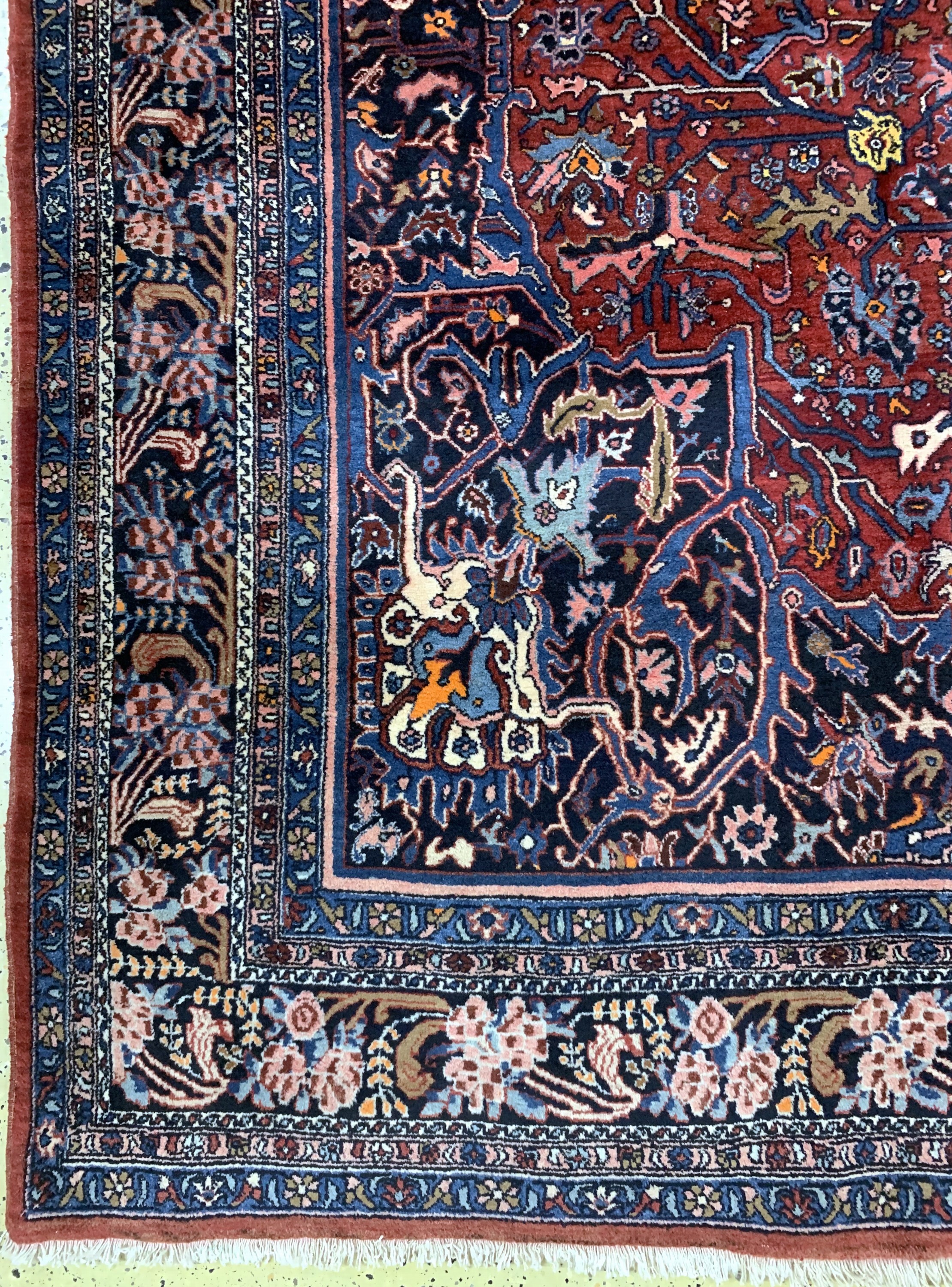 Detail b: Bidjar alt, Persien, Mitte 20.Jhd, Wolle auf Baumwolle, ca. 360 x 264 cm, EHZ: 2