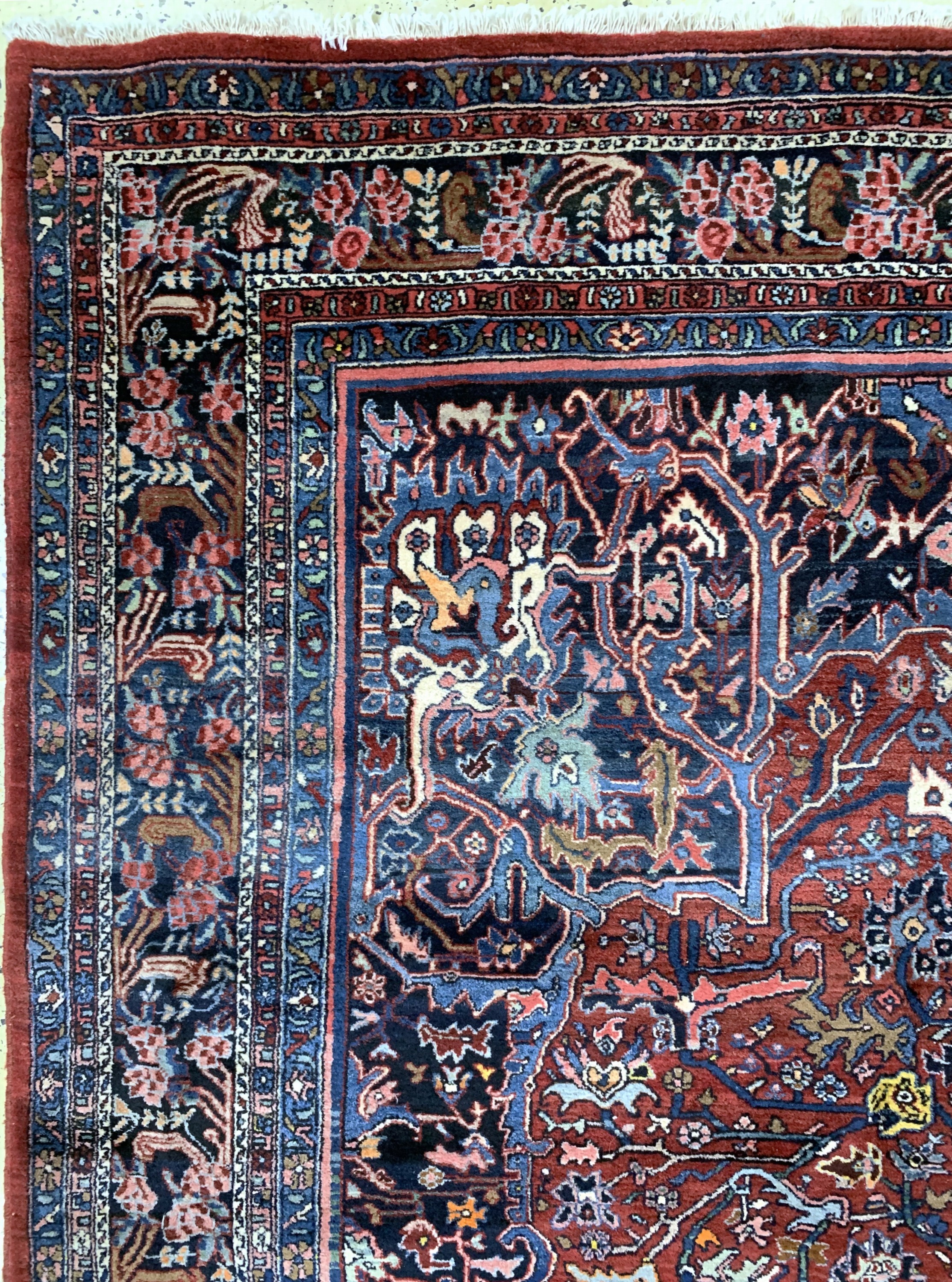 Detail d: Bidjar alt, Persien, Mitte 20.Jhd, Wolle auf Baumwolle, ca. 360 x 264 cm, EHZ: 2