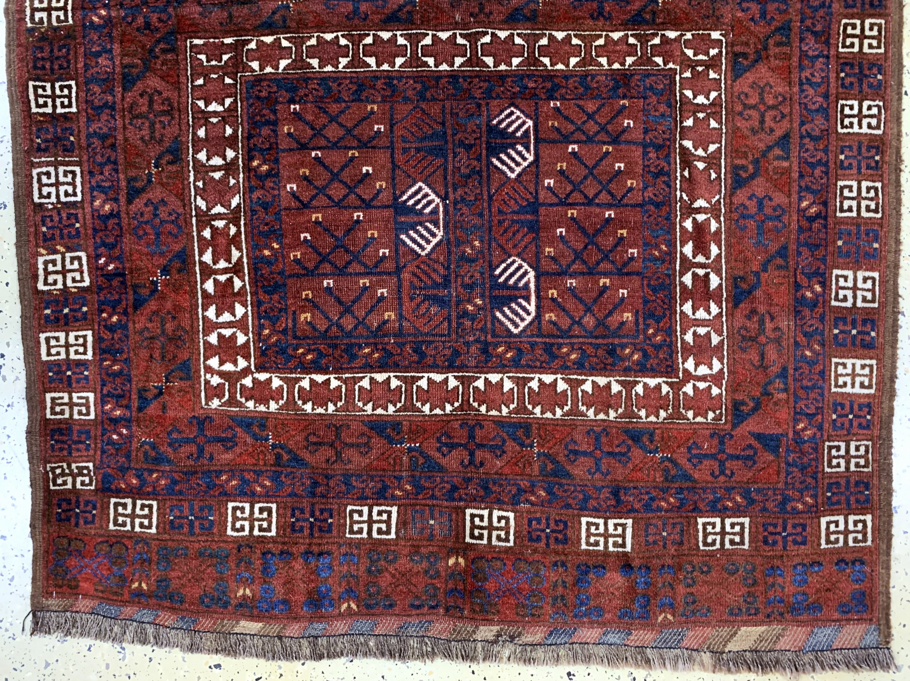 Detail c: Ersari, Turkmenistan, Anfang 20.Jhd., Wolleauf Wolle, ca. 195 x 133 cm, EHZ: 3