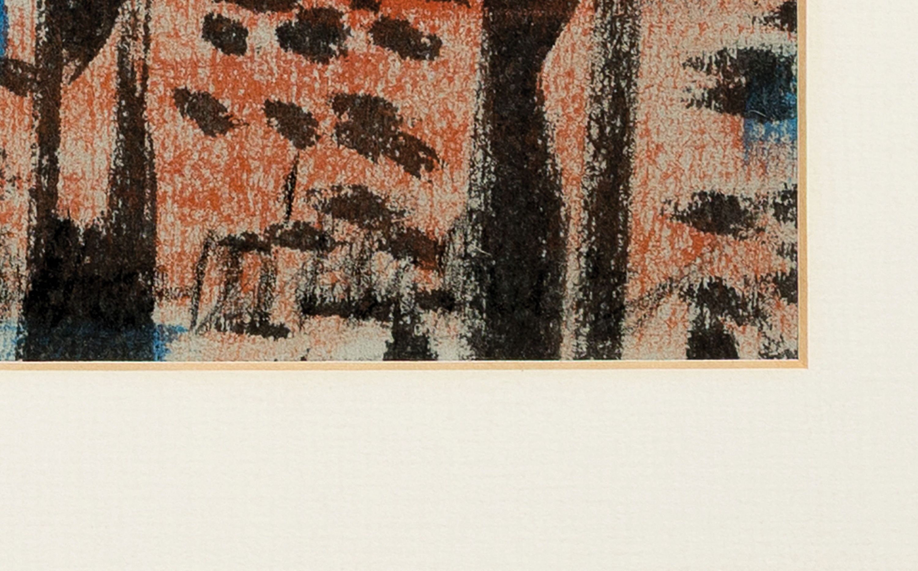 Detail l: Otto Ditscher, 1904-1987 Neuhofen, Abstrakte Komposition, Gouache auf Papier, rechts unten sign., ca. 33x45cm, PP, u.Gl., R. ca. 52x64cm
