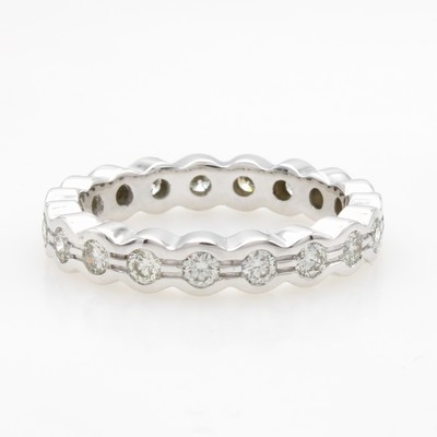 Image Memoryring mit Brillanten, WG 585/000, rundum bes. m. 19 Brill. zus. ca. 1 ct get. ...