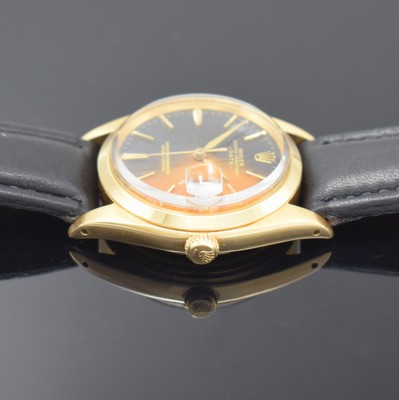 26912574b - ROLEX Oyster Date Referenz 1500/1503 seltene Armbanduhr in GG 750/000, Schweiz um 1962, ...