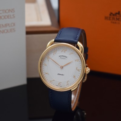 Image 26912581 - HERMES Arceau Armbanduhr in Roségold 750/000 Referenz AR8.67a, Automatik, beids. ...