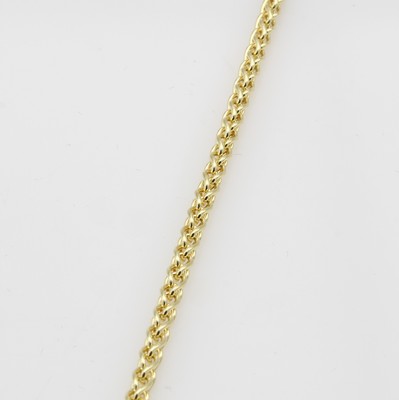 Image Zopfarmband, GG 585/000, Karabinerschl., Breite ca. 3 mm, L. ca. 21 cm