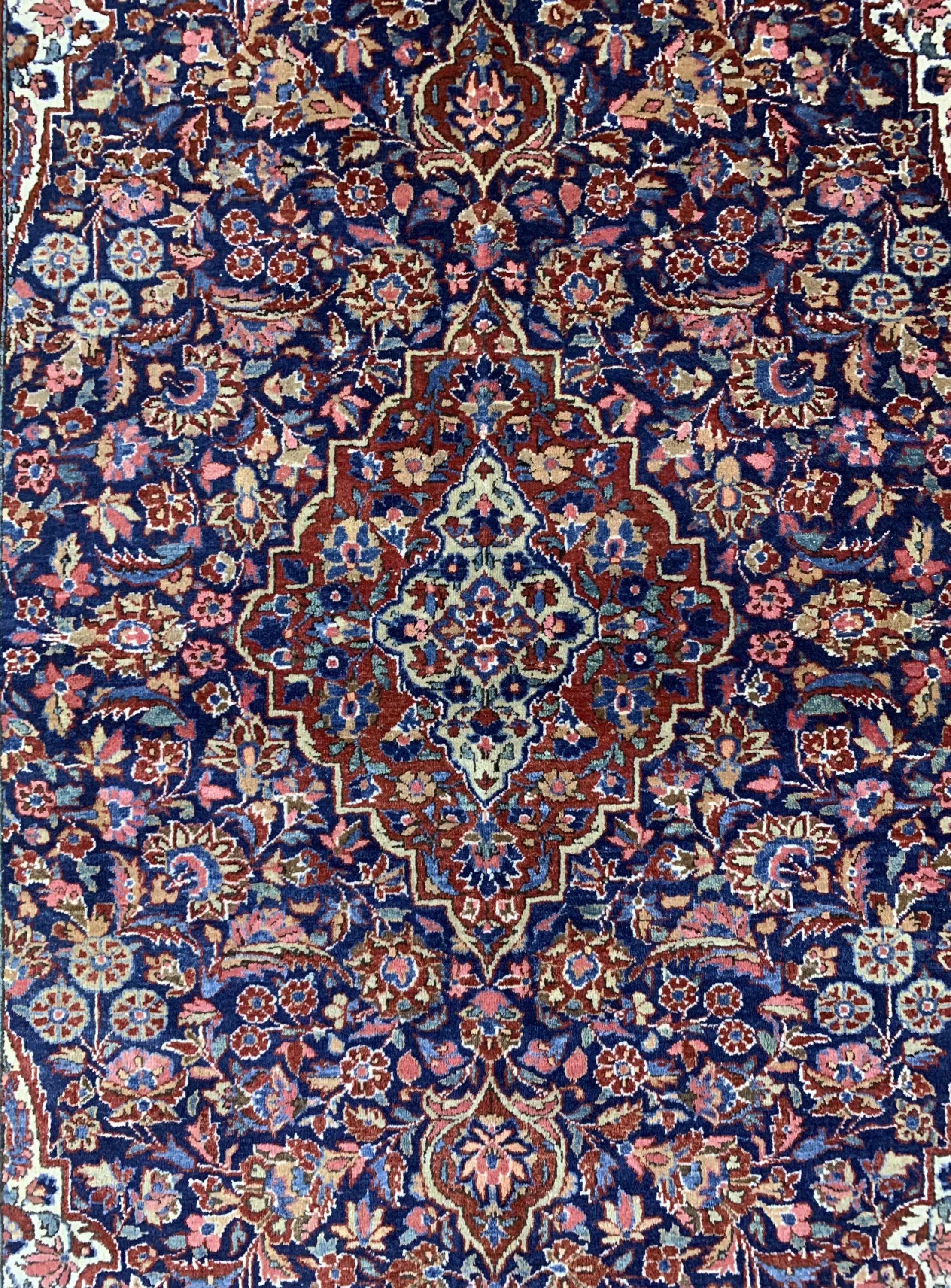 Detail b: Keschan Kork alt, Persien, Anfang 20.Jhd, Korkwolle auf Baumwolle, ca. 199 x 134 cm, gereinigt, EHZ: 3