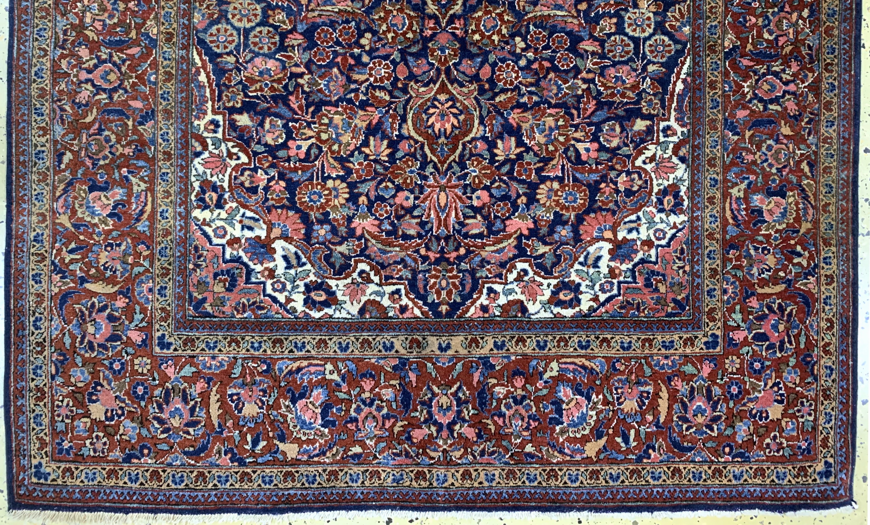 Detail c: Keschan Kork alt, Persien, Anfang 20.Jhd, Korkwolle auf Baumwolle, ca. 199 x 134 cm, gereinigt, EHZ: 3