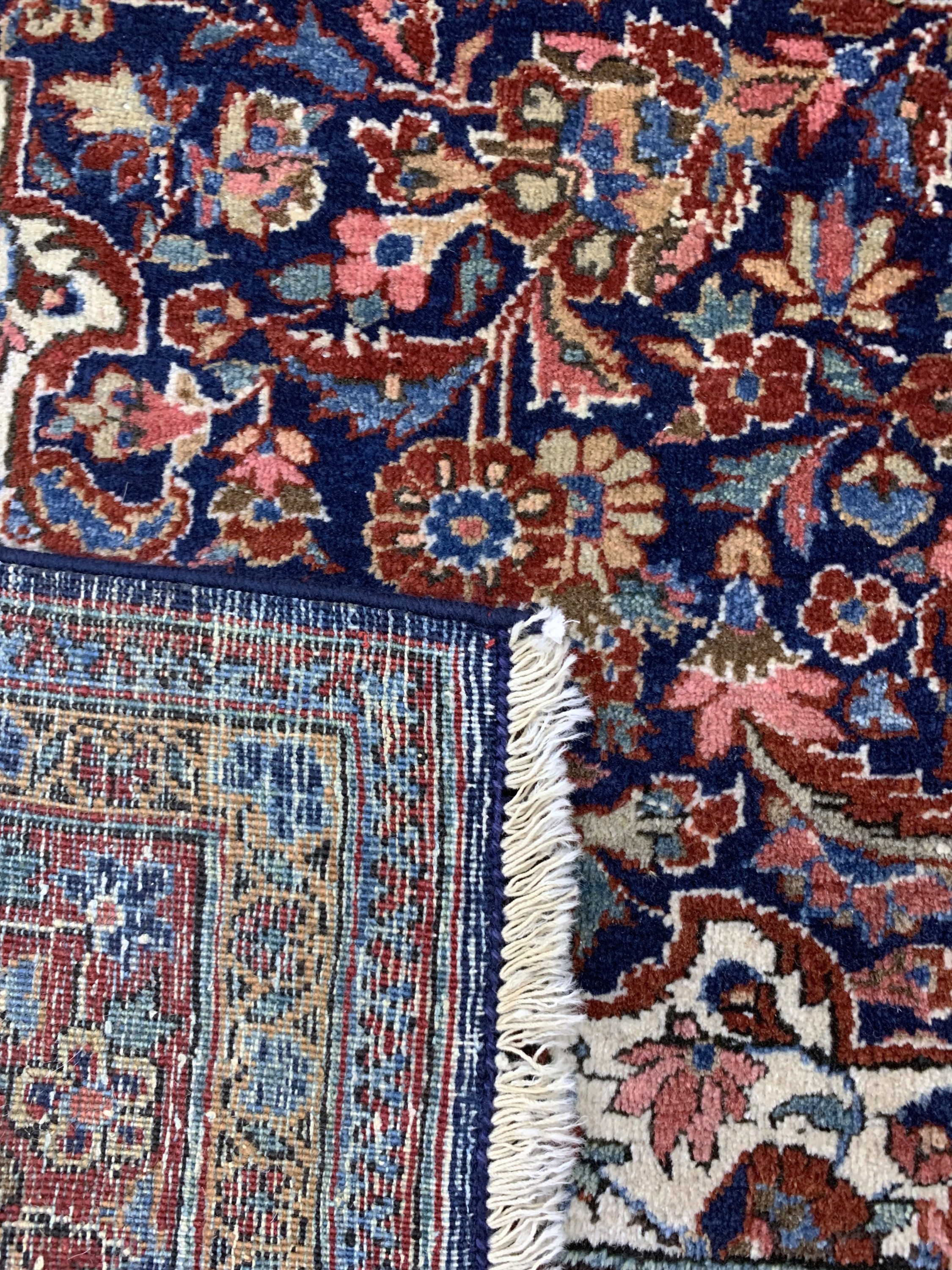Detail e: Keschan Kork alt, Persien, Anfang 20.Jhd, Korkwolle auf Baumwolle, ca. 199 x 134 cm, gereinigt, EHZ: 3