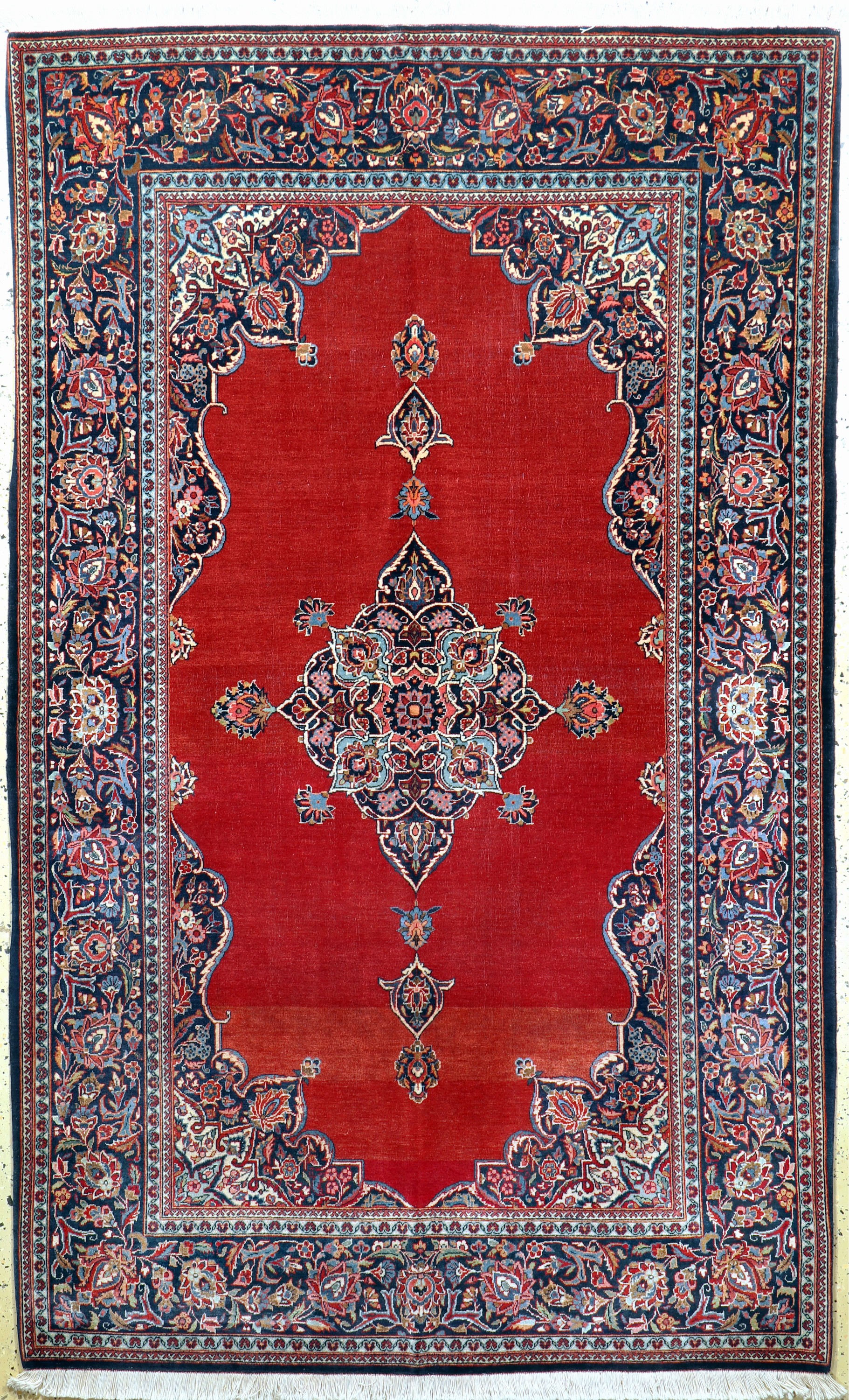 Keschan Kork alt, Persien, Mitte 20.Jhd, Korkwolle auf Baumwolle, ca. 218 x 135 cm, EHZ: 3(Abrasch)