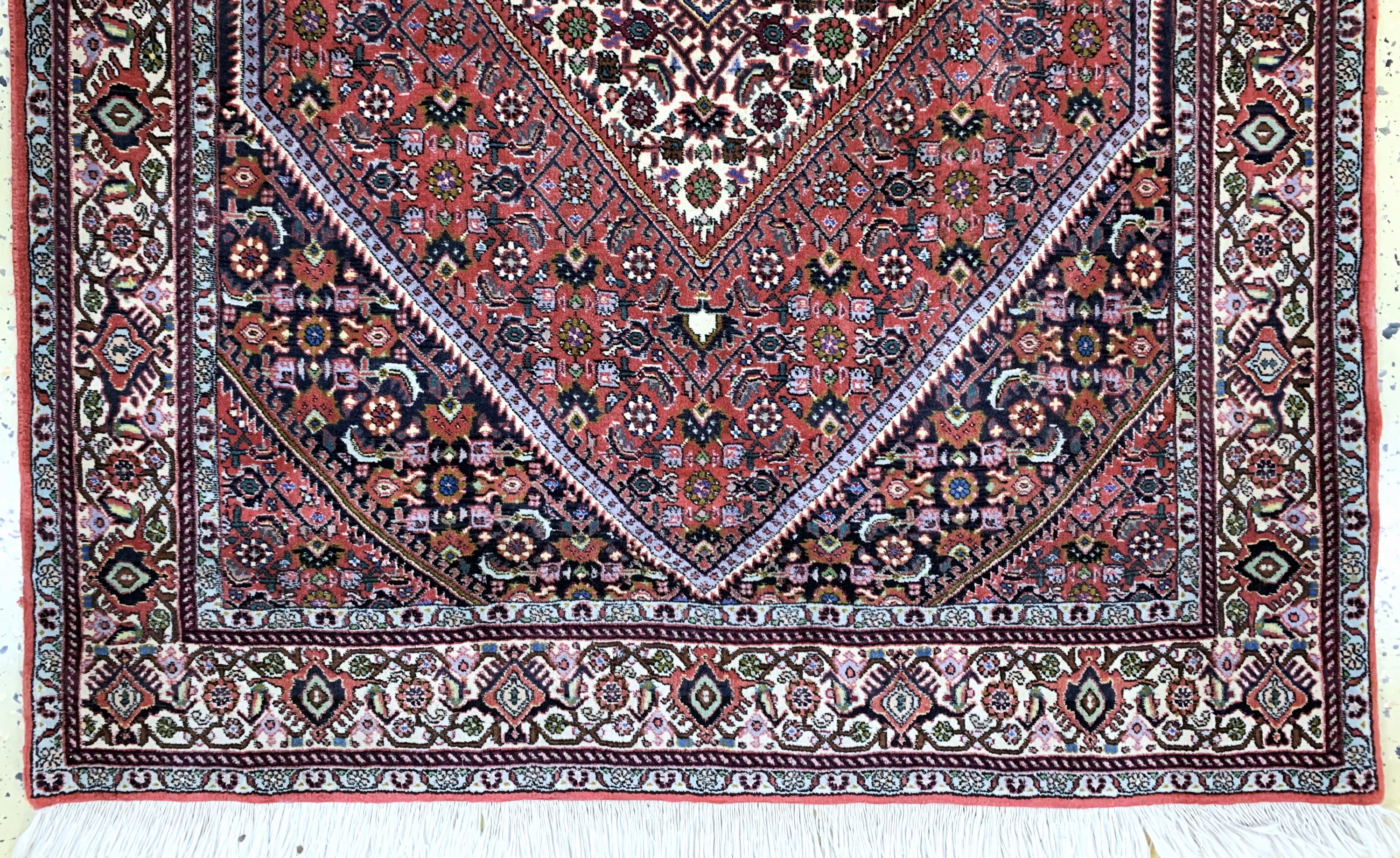Detail c: Bidjar fein, Persien, Ende 20.Jhd, Korkwolle auf Baumwolle, ca. 179 x 116 cm, Reinigungsbedürftig, EHZ: 2