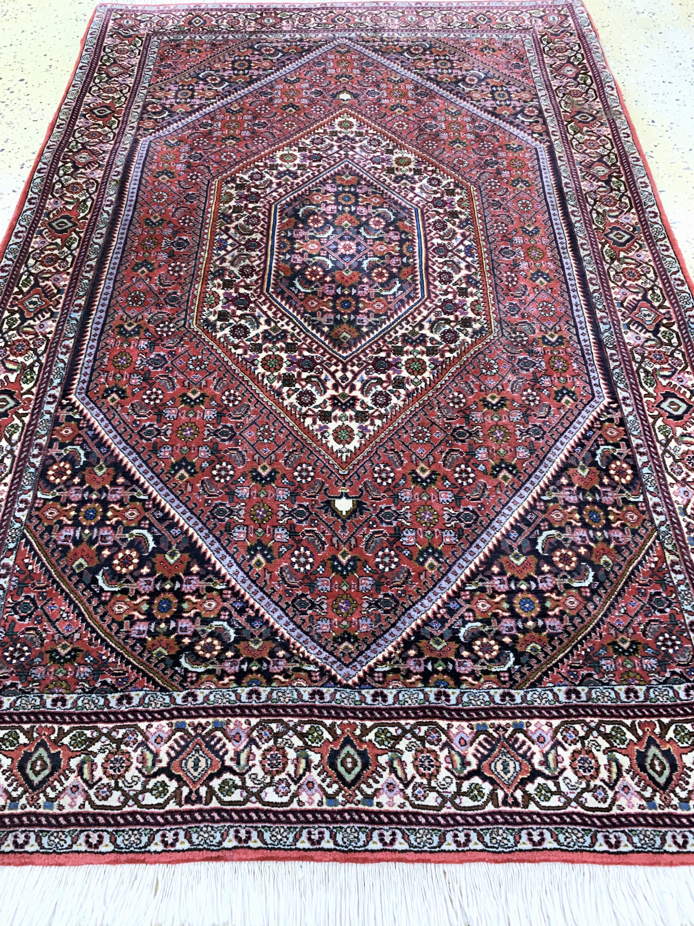 Detail d: Bidjar fein, Persien, Ende 20.Jhd, Korkwolle auf Baumwolle, ca. 179 x 116 cm, Reinigungsbedürftig, EHZ: 2