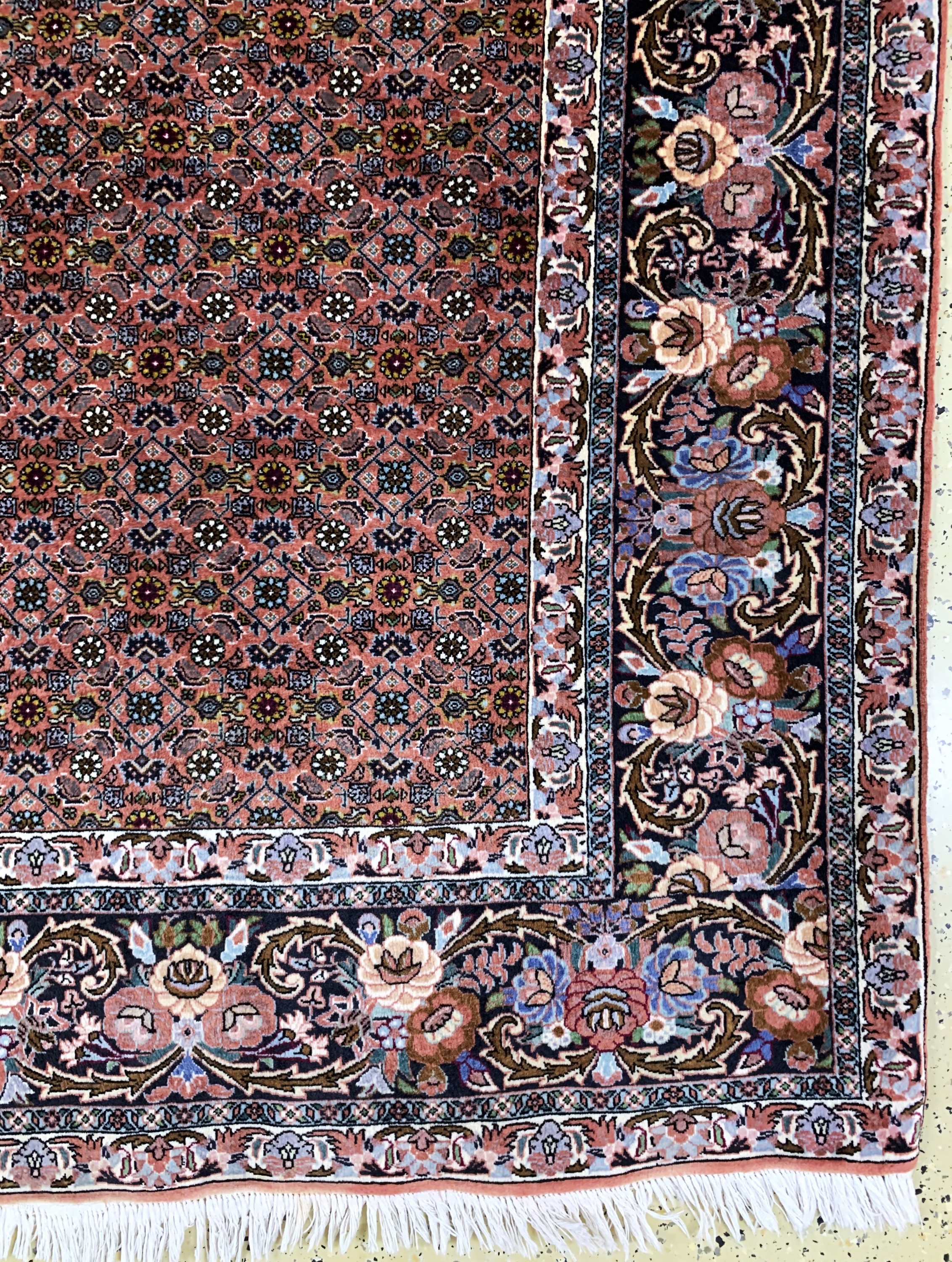Detail a: Bidjar fein, Persien, Ende 20.Jhd, Korkwolle auf Baumwolle, ca. 305 x 207 cm, gereinigt, EHZ: 2