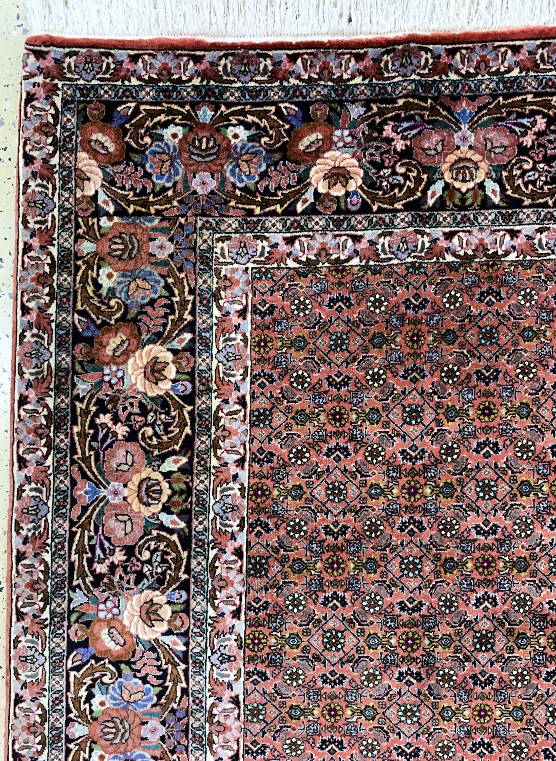 Detail c: Bidjar fein, Persien, Ende 20.Jhd, Korkwolle auf Baumwolle, ca. 305 x 207 cm, gereinigt, EHZ: 2
