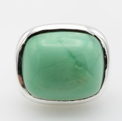 Image 26913428 - Ring mit Lemonchrysopras, 925er Silber, RW ca. 56/57