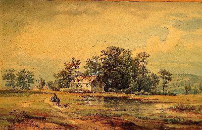 Image 26913488 - Friedrich Heunert, 1808 Soest-1876 Düsseldorf, Aquarell, niederrheinische ...