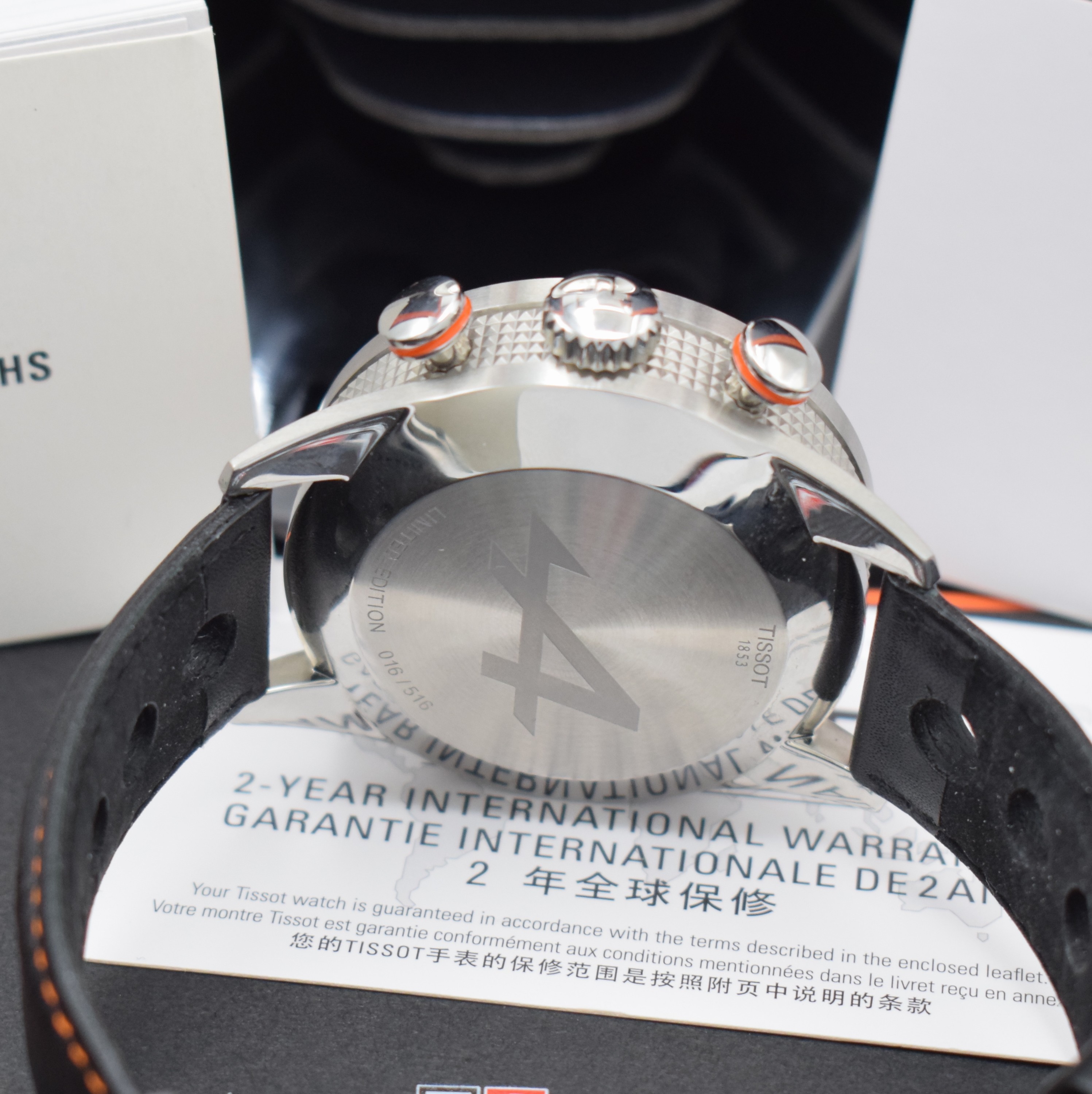 Detail c: TISSOT seltener, auf 516 Stück limiterter Armbandchronograph Alpine Referenz T123.427.16.081.00, Automatik, Edelstahlgeh. inkl. orig. Lederband m. ...