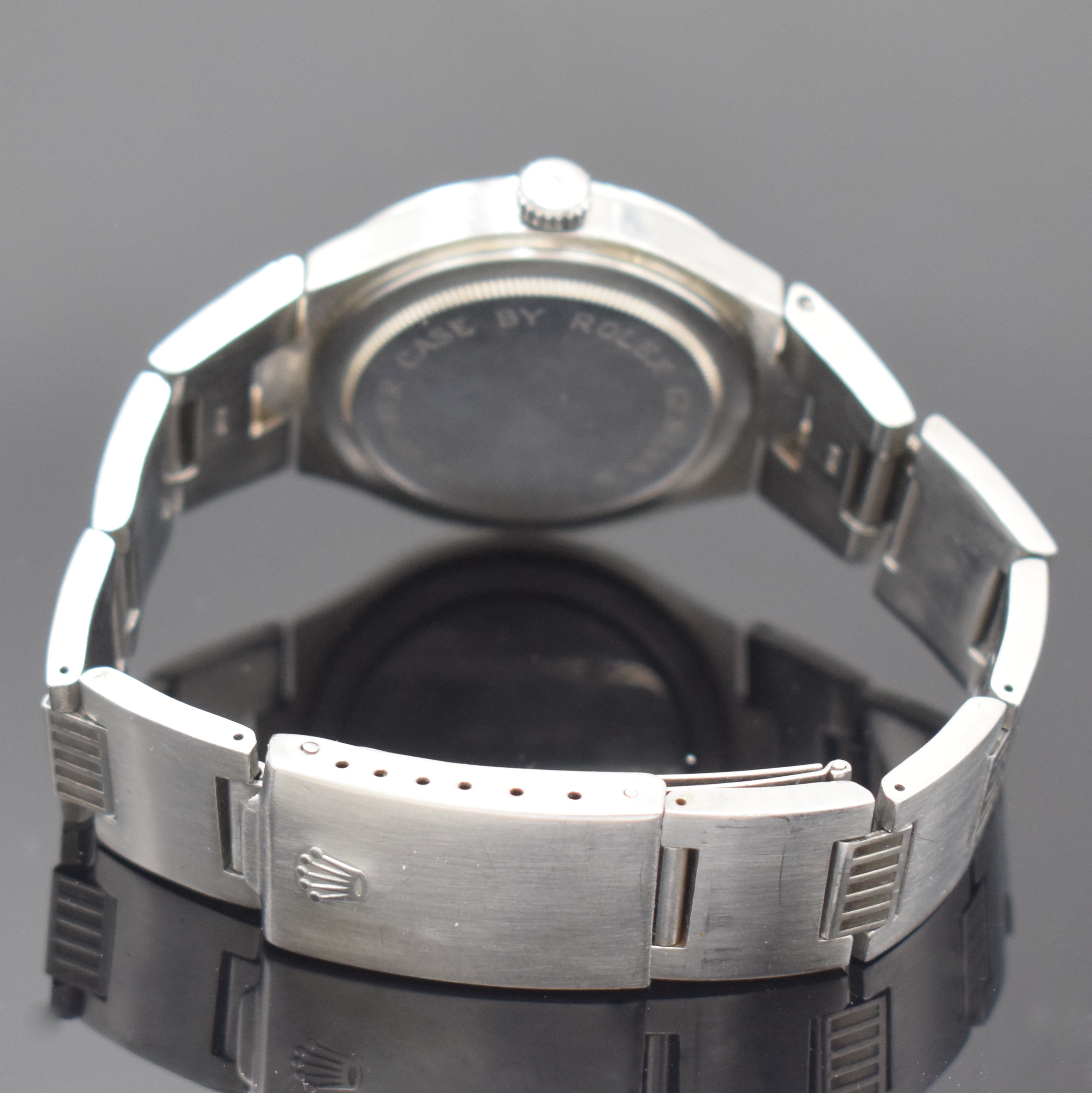 Detail b: TUDOR Prince Oysterdate Herrenarmbanduhr Referenz 9101, Schweiz um 1980, Automatik, Oystergeh., Boden u. Krone verschr., Gliederband m. dopp. ...
