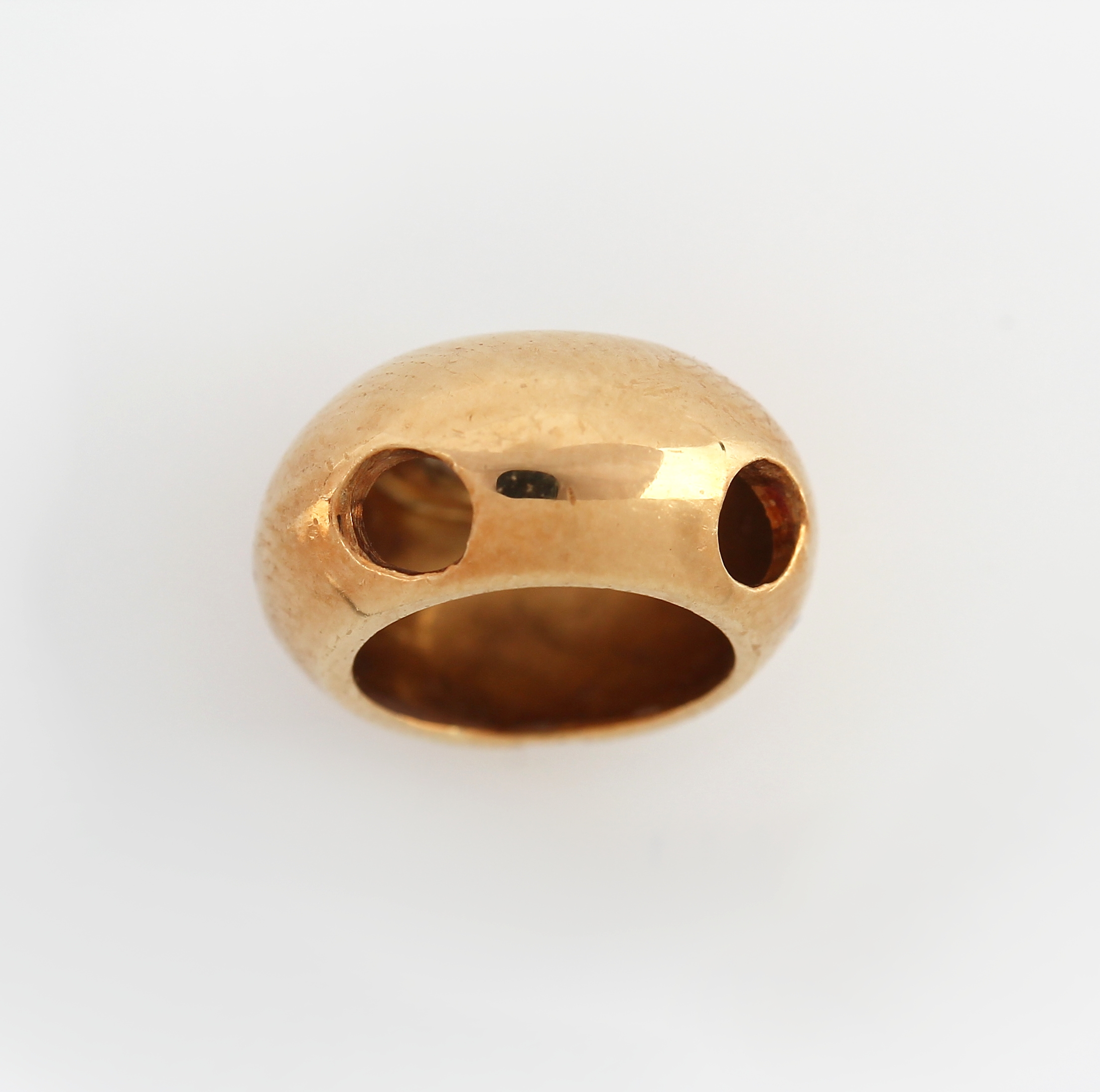 Detail c: 18 kt Gold Brillant-Anhänger, GG 750/000, Brillant ca. 0.80 ct Weiß/p2, ca. 3.1 g, D. ca. 12 mm