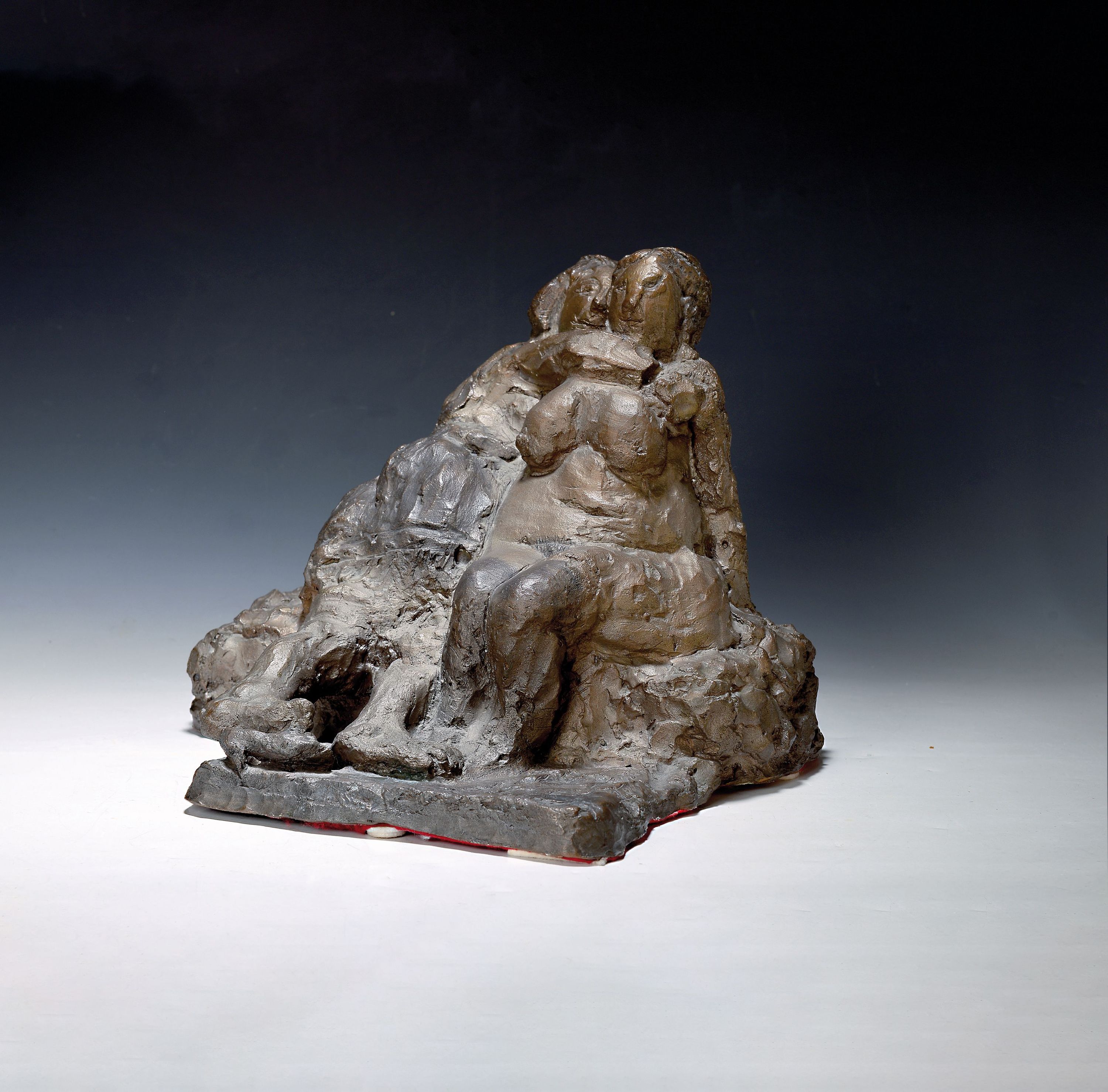 Alfred Hrdlicka, 1928-2009, Sappho, Bronze, signiert, num. 464 (von 1500), dat. 1958/72, ca. 28x34x29cm