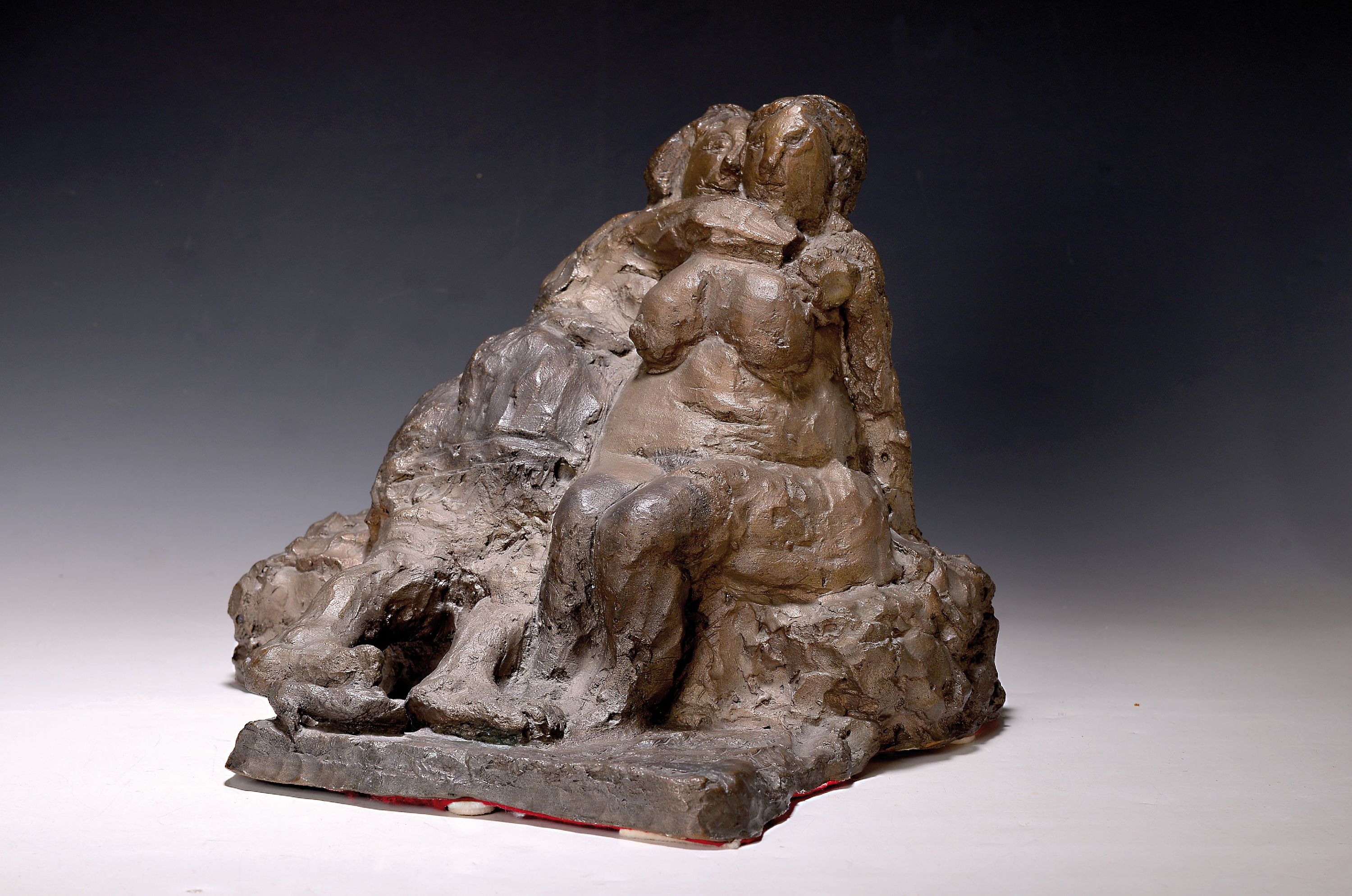 Detail k: Alfred Hrdlicka, 1928-2009, Sappho, Bronze, signiert, num. 464 (von 1500), dat. 1958/72, ca. 28x34x29cm