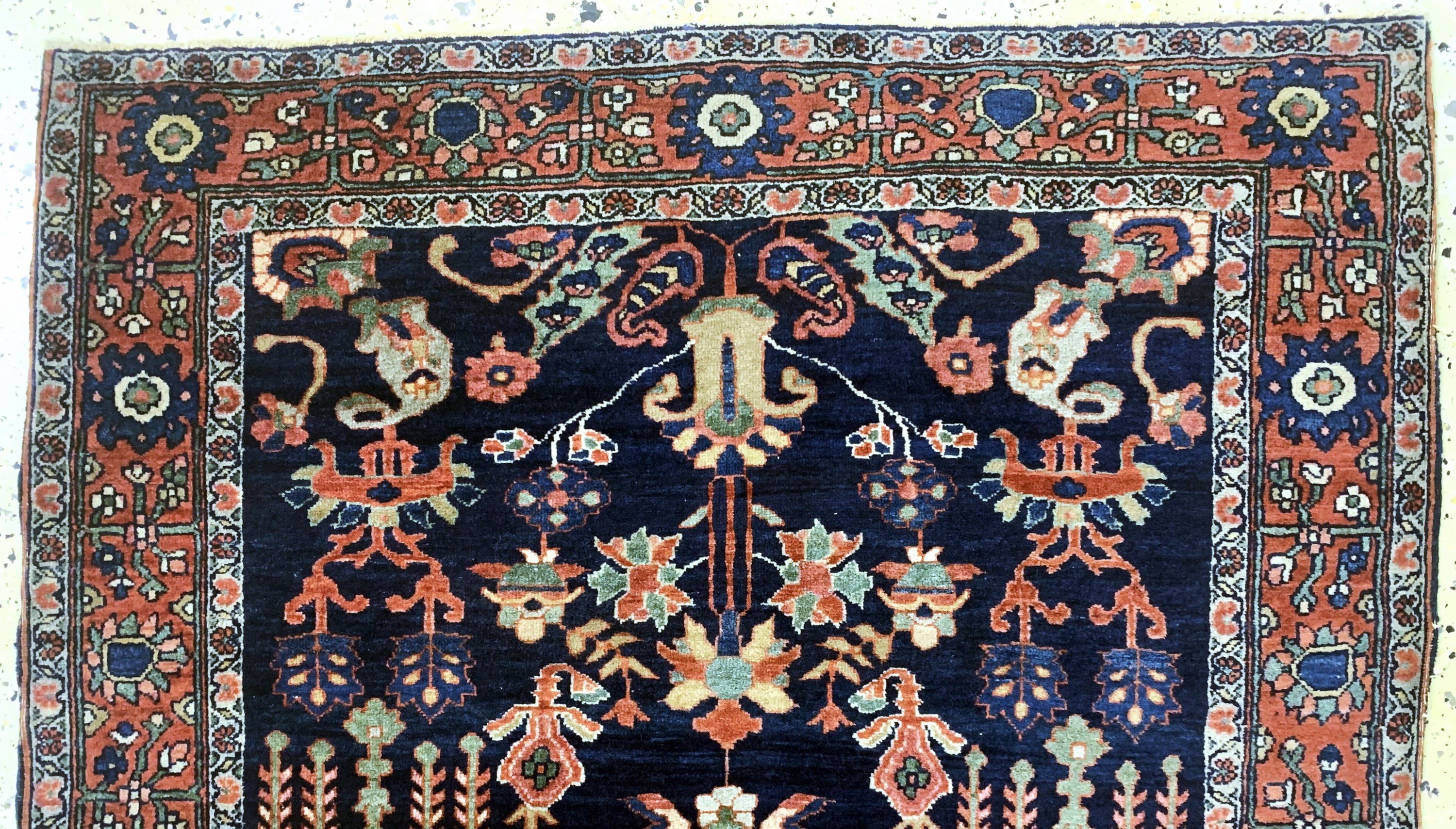 Detail a: Us Re-Import Sarogh antik, Persien, um 1900, Wolle auf Baumwolle, ca. 145 x 100 cm, gereinigt, EHZ: 2-3
