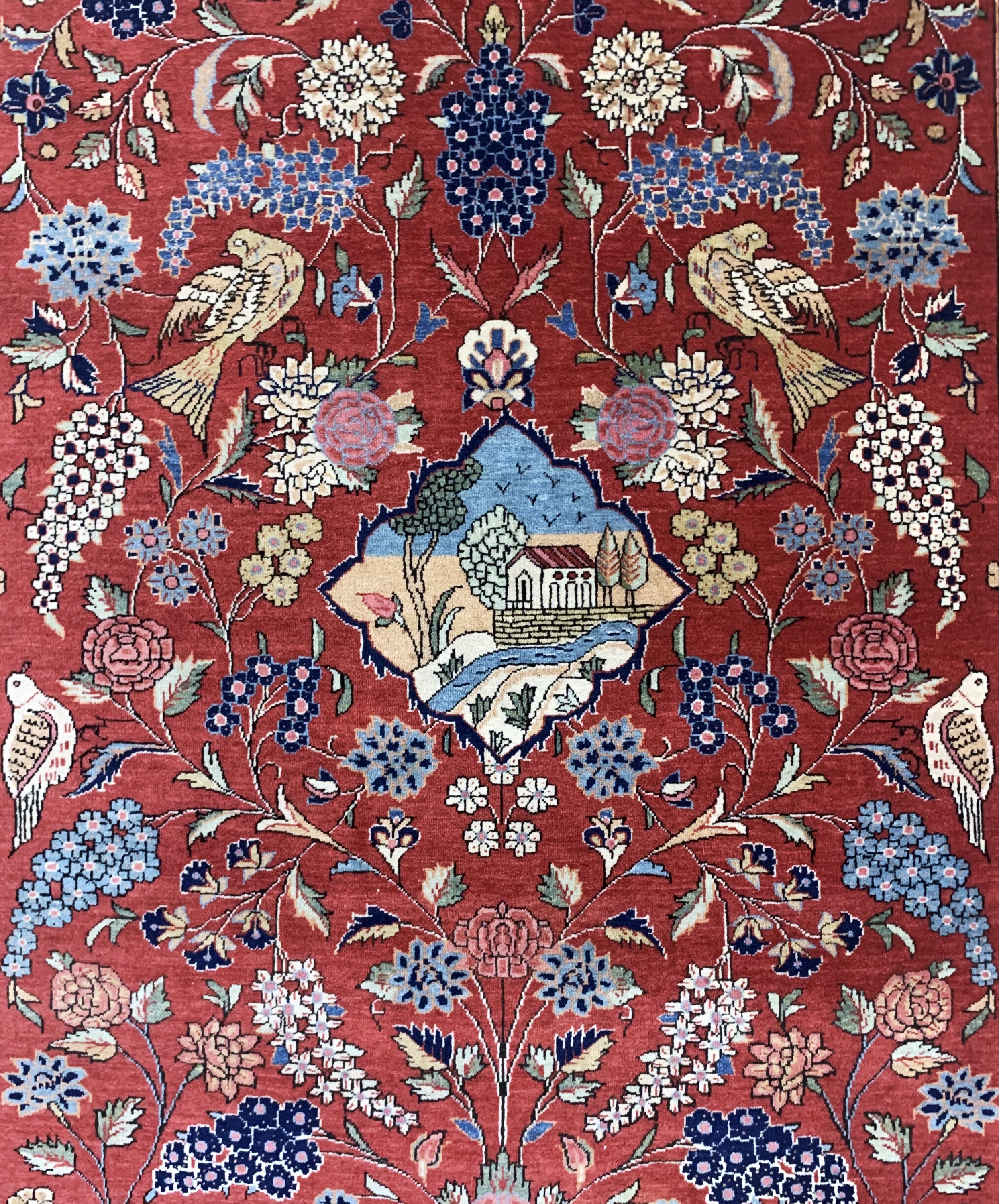 Detail b: Keschan Kork alt, Persien, Anfang 20.Jhd, Korkwolle auf Baumwolle, ca. 205 x 133 cm, gereinigt, EHZ: 2