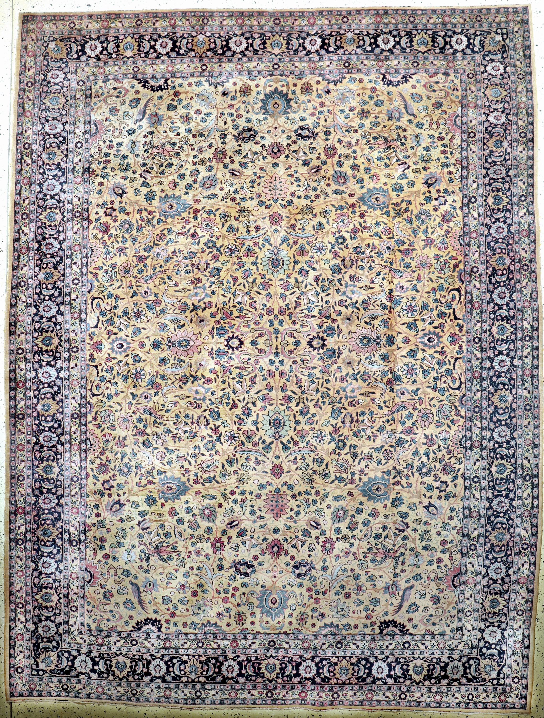 Täbriz fein alt, Persien, Anfang 20.Jhd, Wolle auf Baumwolle, ca. 370 x 282 cm, EHZ: 2-3