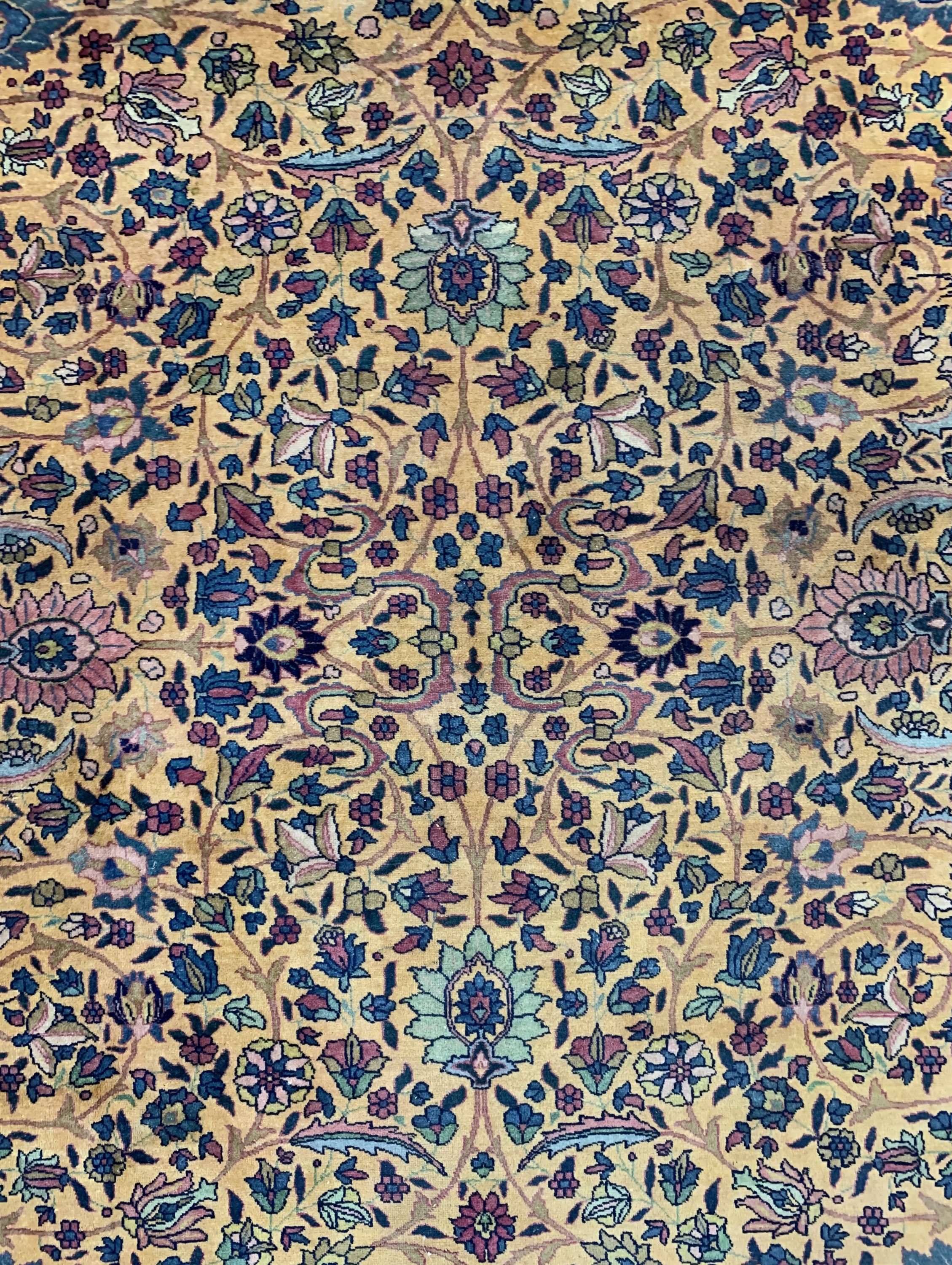 Detail d: Täbriz fein alt, Persien, Anfang 20.Jhd, Wolle auf Baumwolle, ca. 370 x 282 cm, EHZ: 2-3