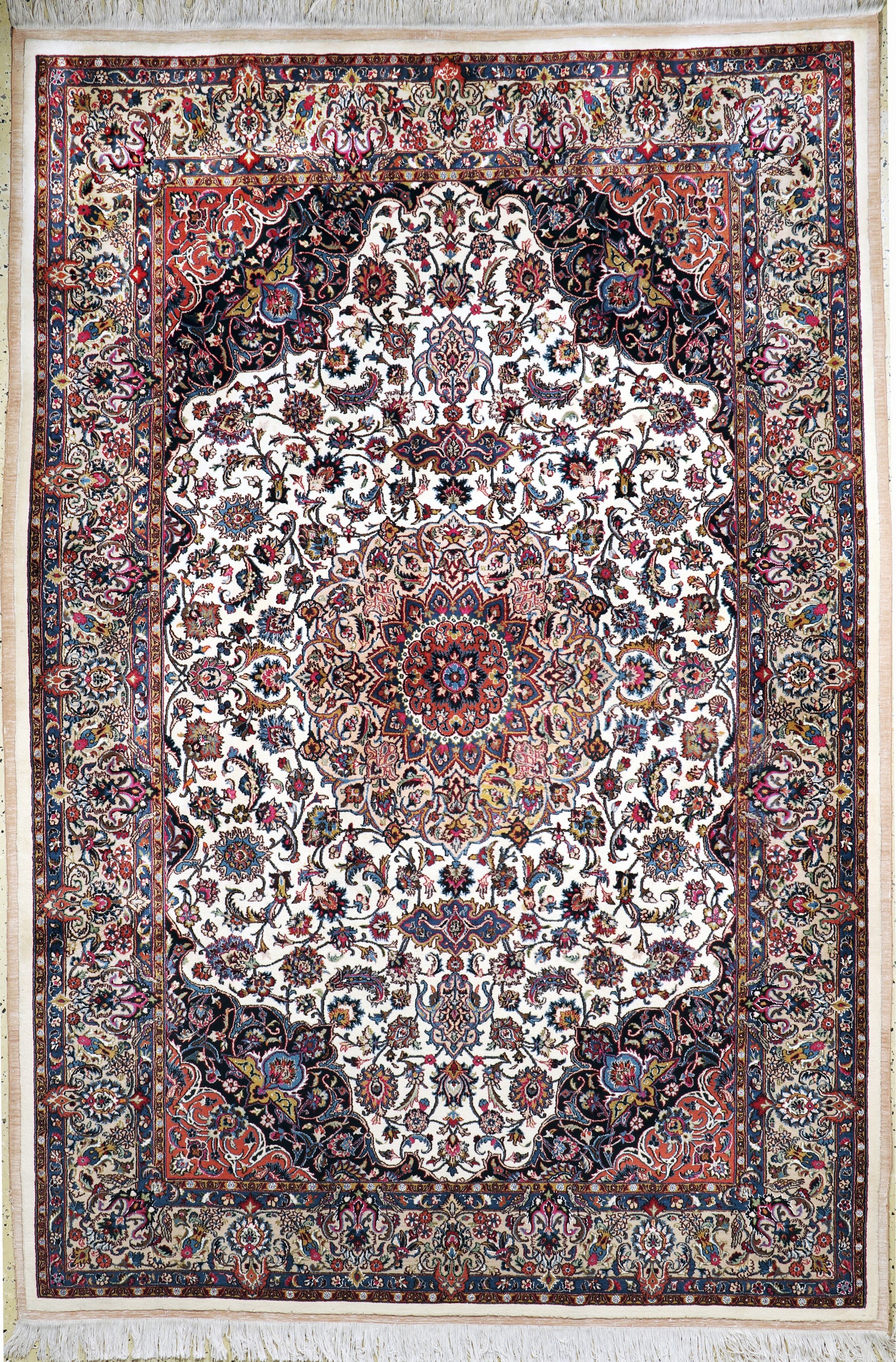 Mesched Kork fein, Persien, Ende 20.Jhd, Korkwolle mit Seide, ca. 300 x 204 cm, EHZ: 2