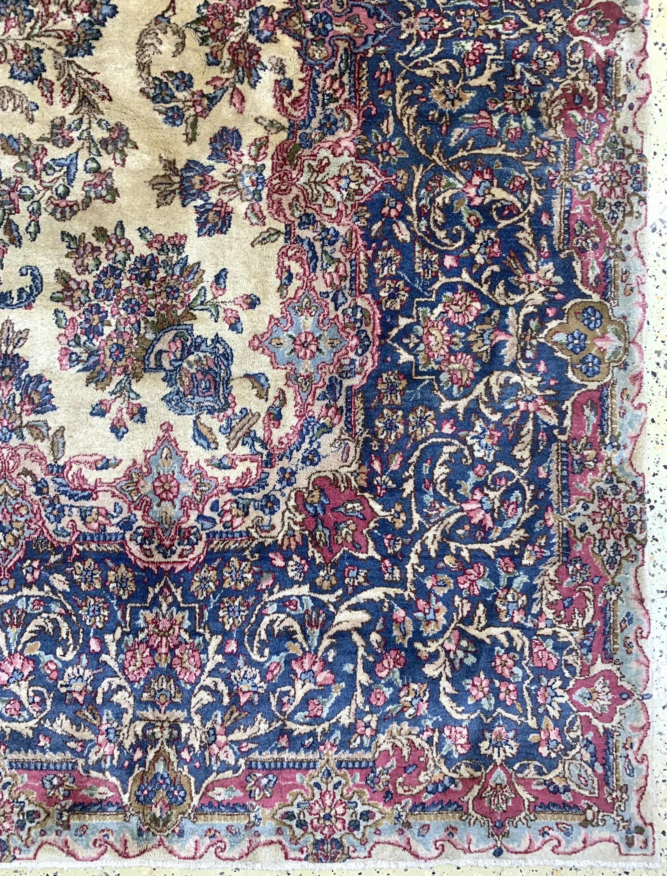 Detail a: Kerman"Lawar"antik, Persien, um 1900, Wolleauf Baumwolle, ca. 470 x 290 cm, gereinigt, EHZ: 2(ganz kleine Flecken)
