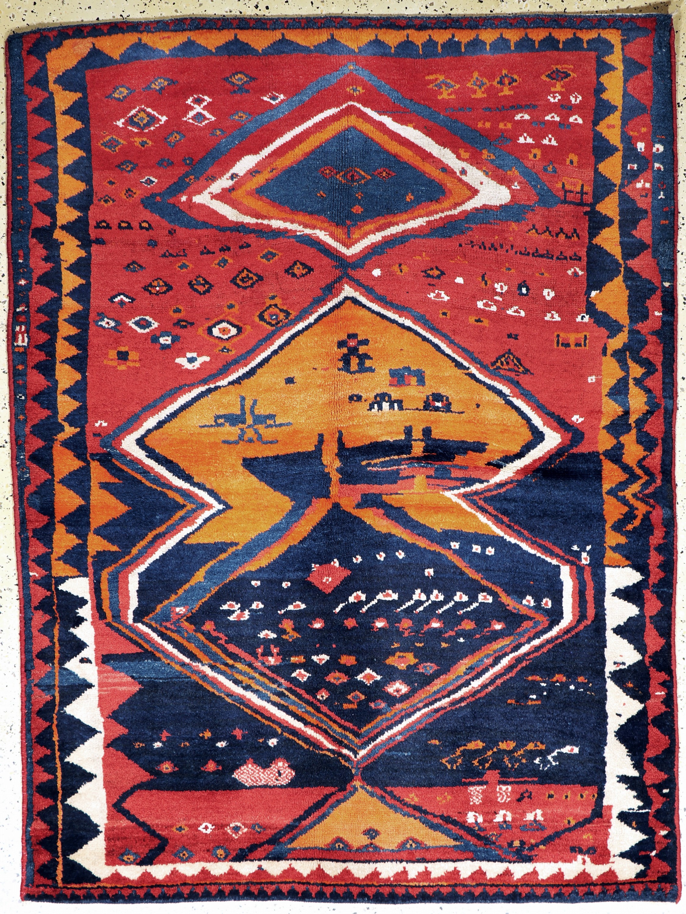 Louri Bachtiar, Persien, Anfang 20.Jhd, Wolle auf Baumwolle, ca. 200 x 150 cm, gereinigt, EHZ: 2