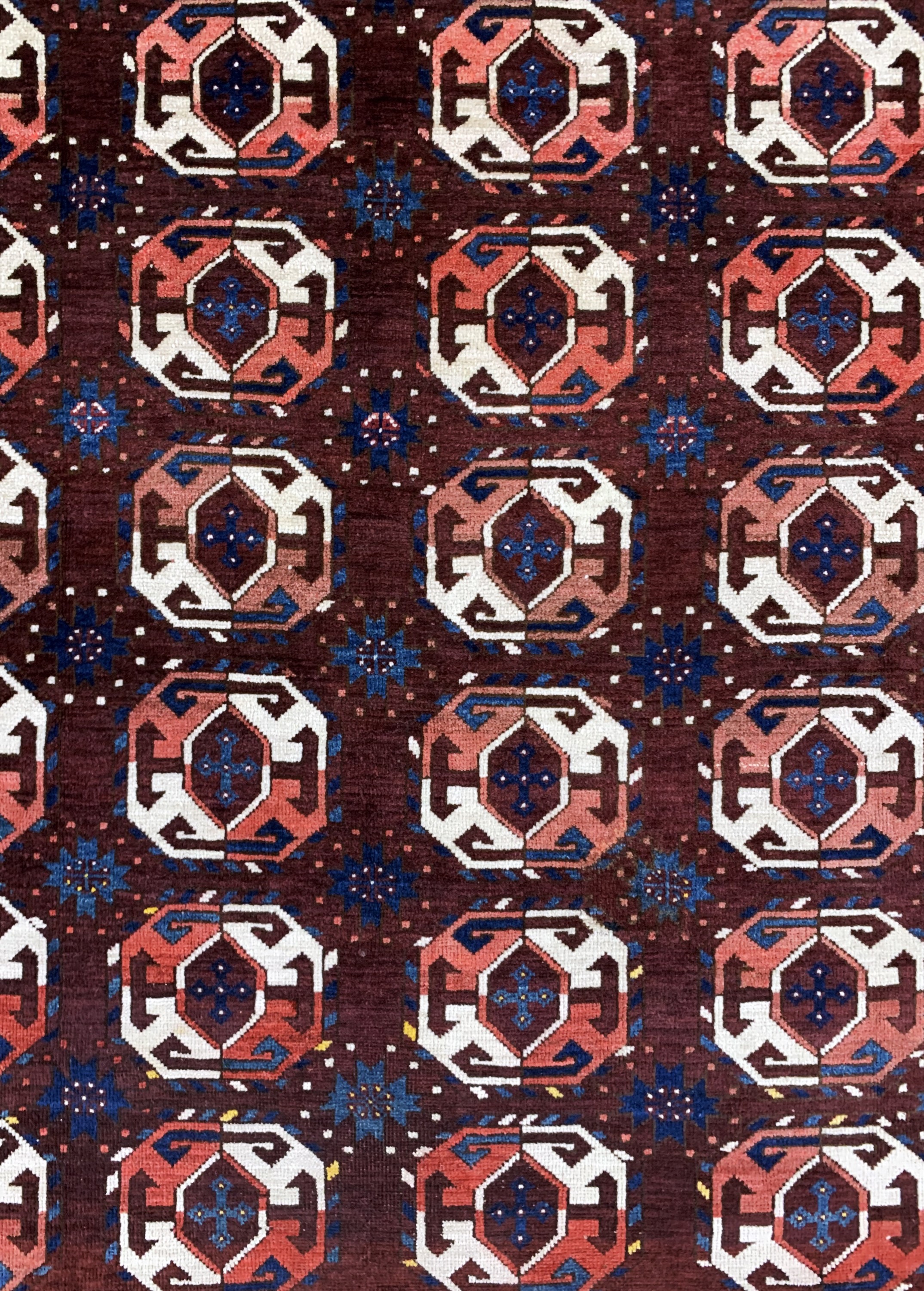 Detail c: Ersari Hauptteppich antik, Turkmenistan, um1900, Wolle auf Wolle, ca. 265 x 185 cm, EHZ: 2-3