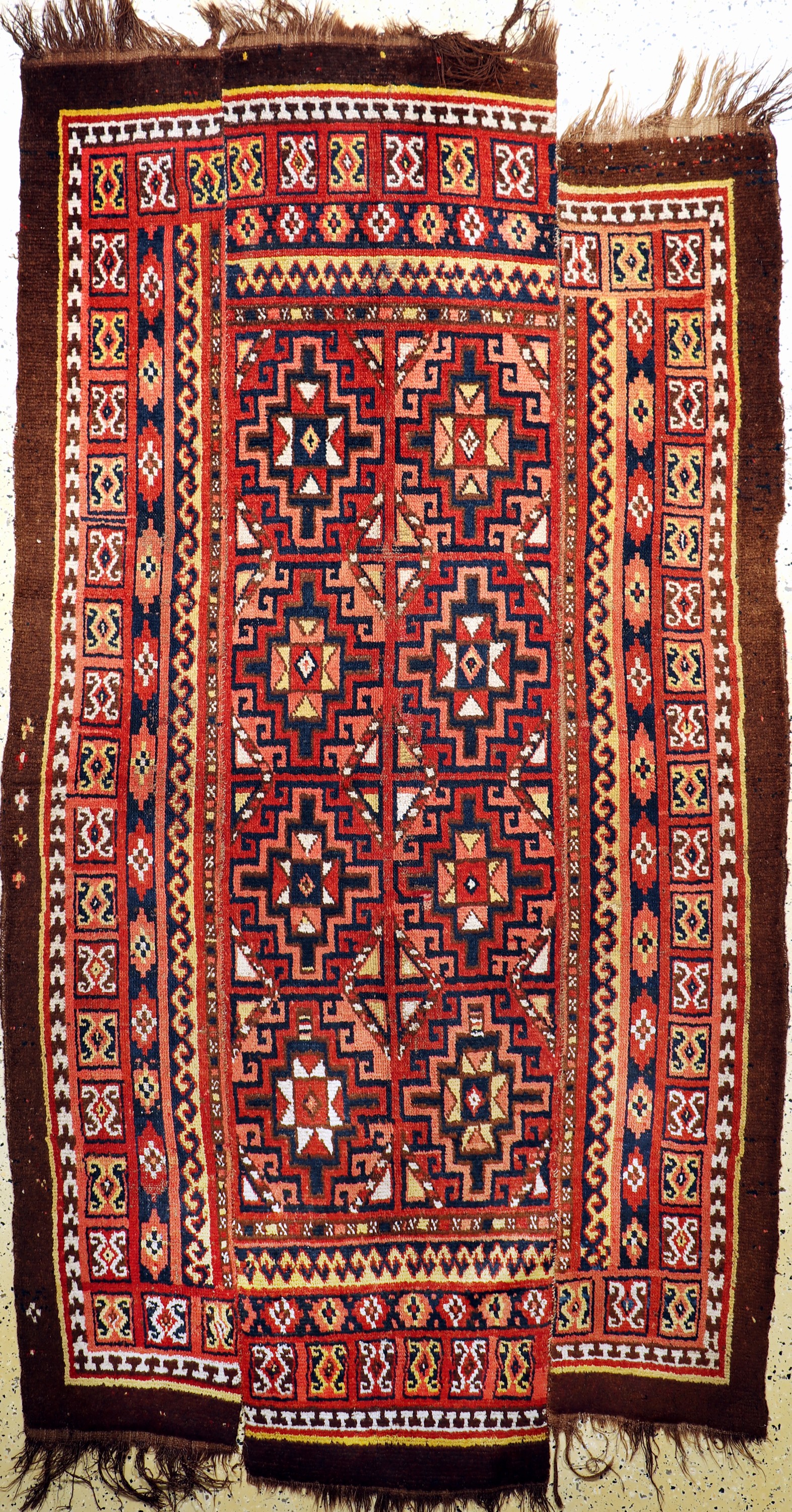 "Karakalpak"antik(3 Bahnig), Uzbekistan, 19.Jhd, Wolle auf Wolle, ca. 280 x 150 cm, EHZ: 3