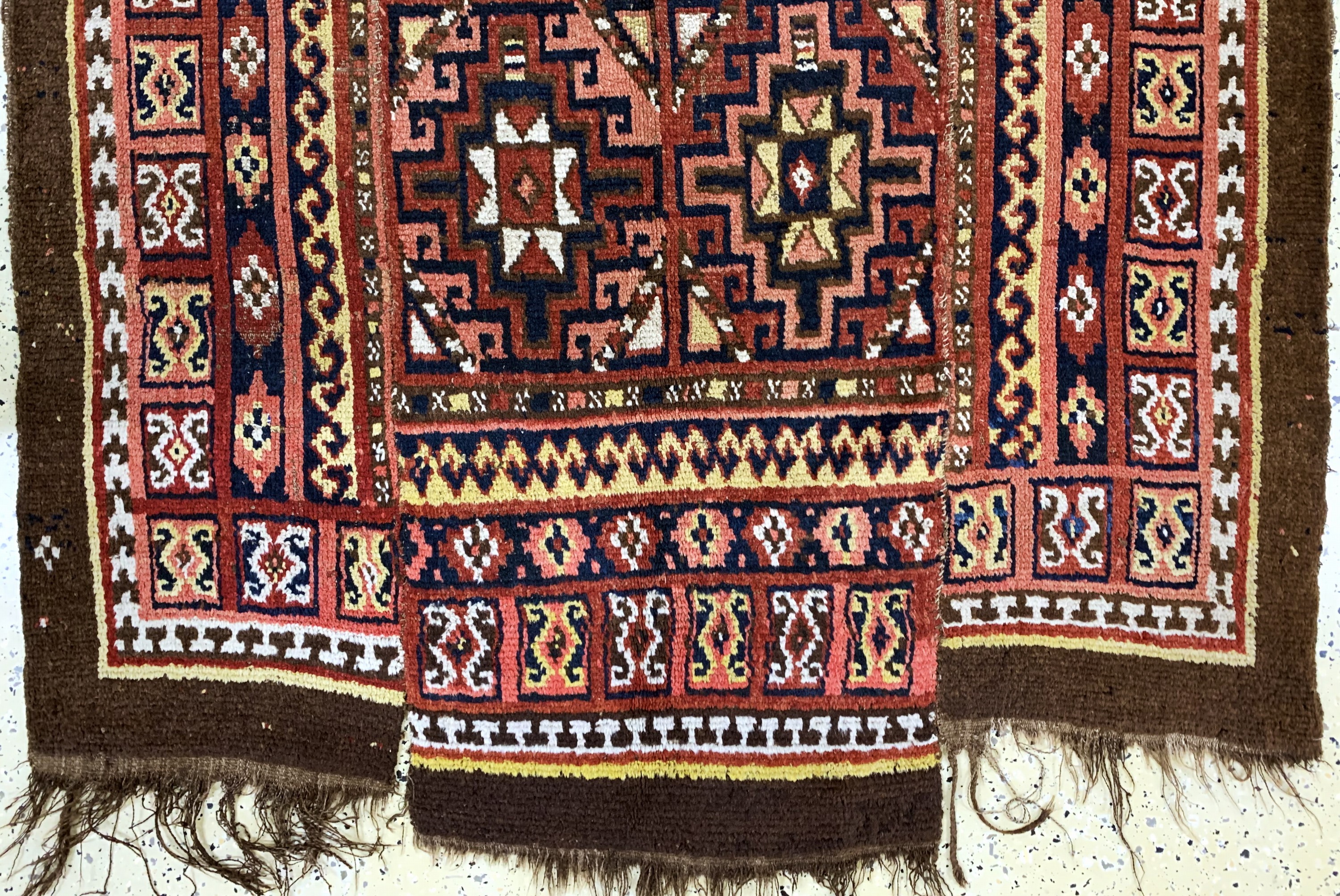 Detail c: "Karakalpak"antik(3 Bahnig), Uzbekistan, 19.Jhd, Wolle auf Wolle, ca. 280 x 150 cm, EHZ: 3