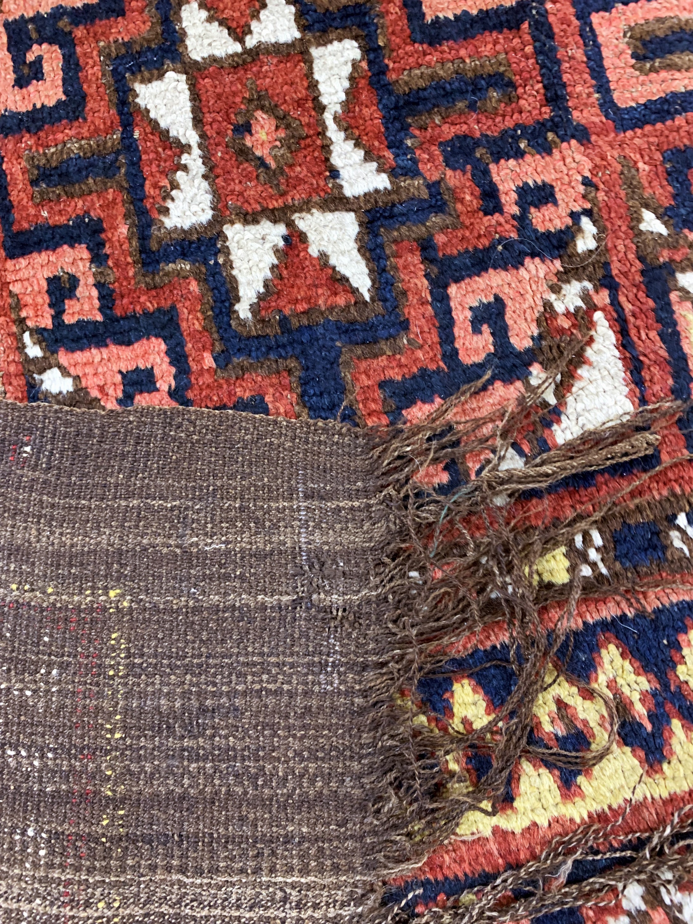 Detail e: "Karakalpak"antik(3 Bahnig), Uzbekistan, 19.Jhd, Wolle auf Wolle, ca. 280 x 150 cm, EHZ: 3