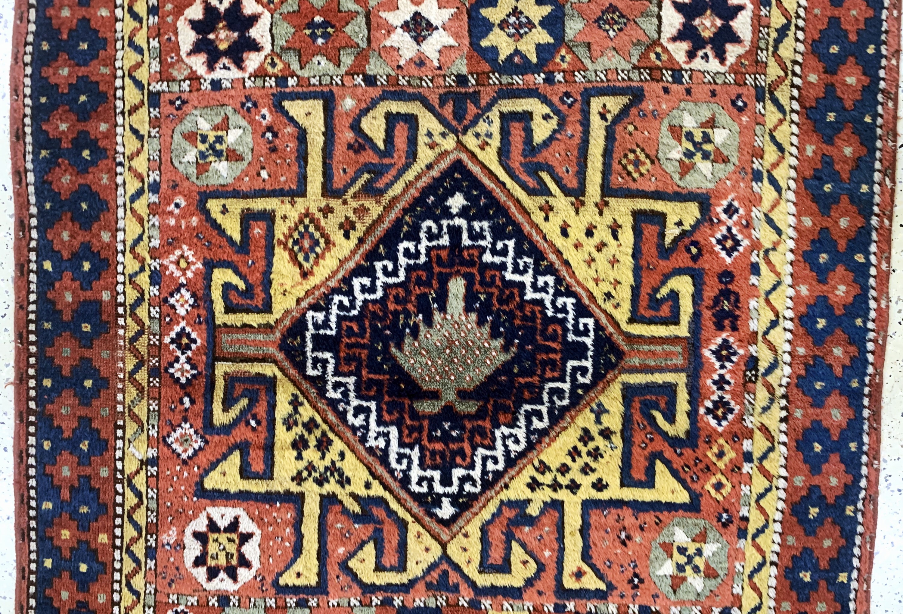 Detail b: Konya antik, Türkei, um 1900, Wolle auf Wolle, ca. 316 x 136 cm, gereinigt, EHZ: 2-3