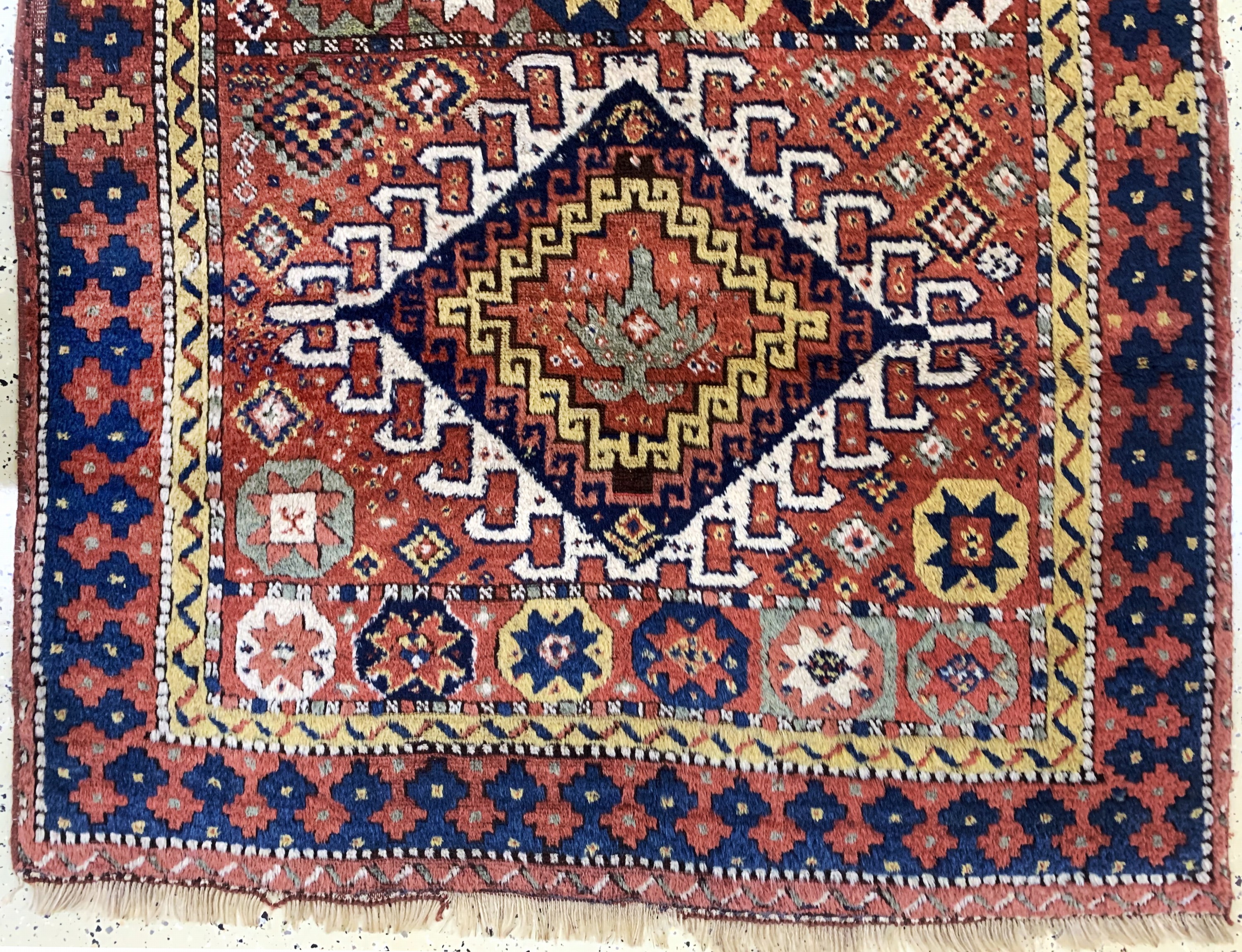 Detail d: Konya antik, Türkei, um 1900, Wolle auf Wolle, ca. 316 x 136 cm, gereinigt, EHZ: 2-3